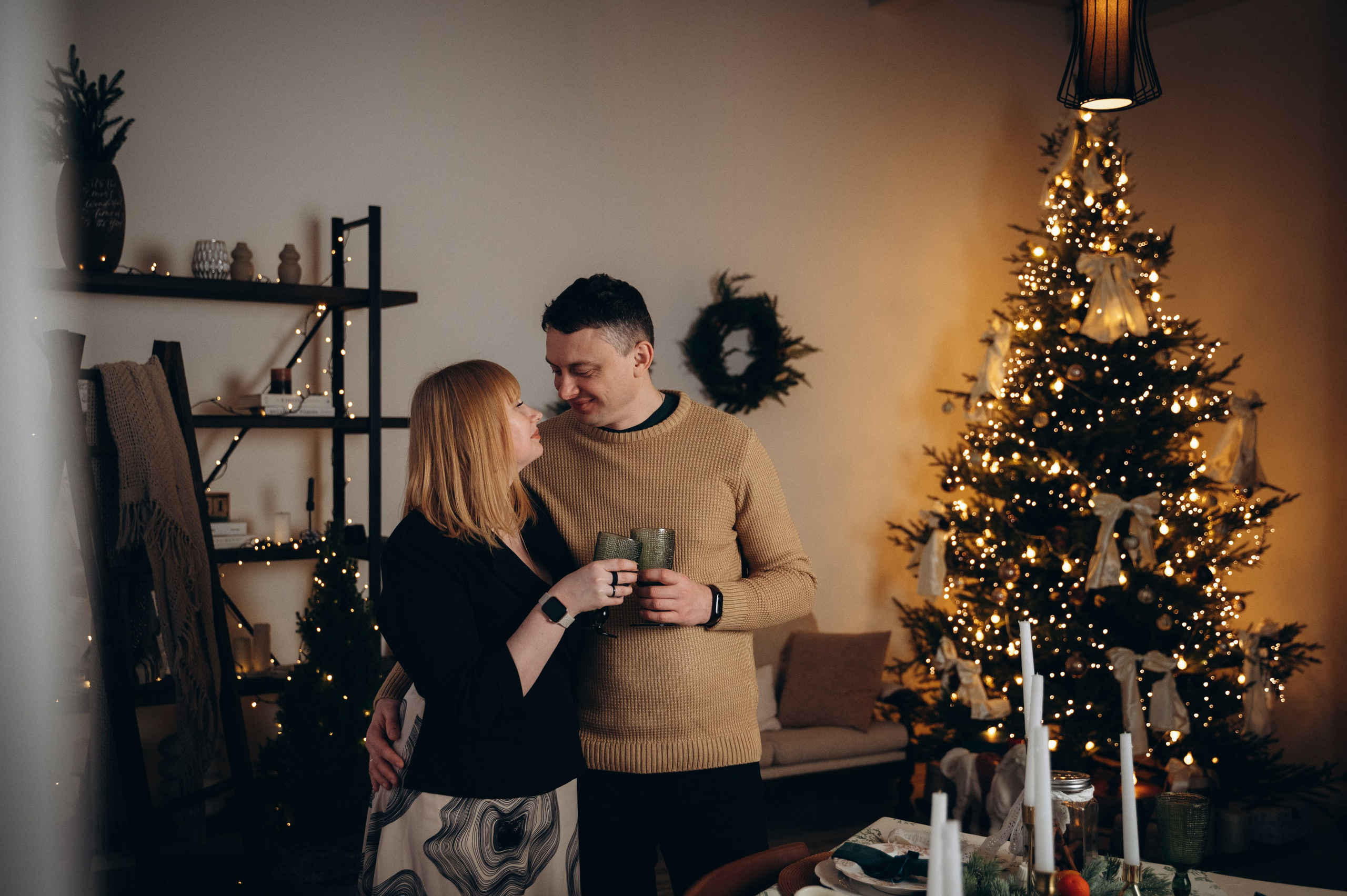 Новогодняя для Алёны семейная. Семейный фотограф в Минске Дарья Дреко