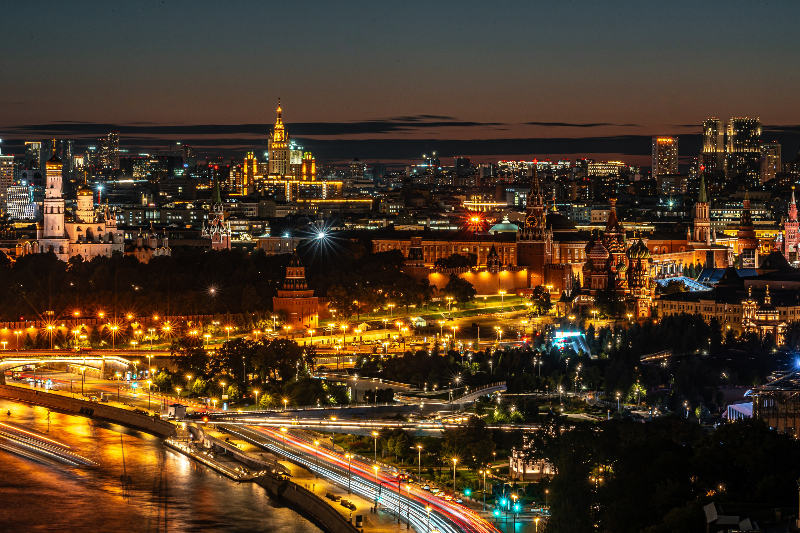 Ночные панорамы Москвы. Коммерческий, репортажный фотограф в Москве Лейла Мару