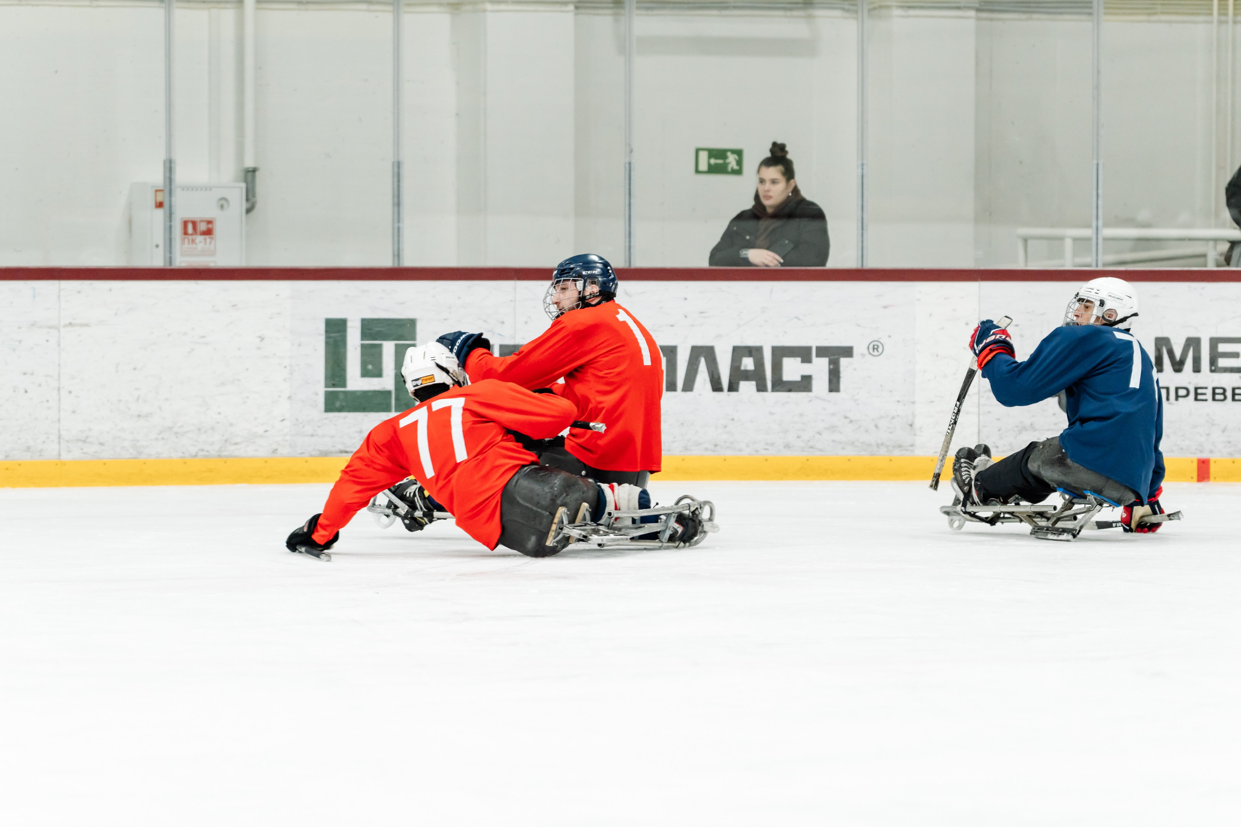 Игра в следж хоккей приуроченная 23.02.26 в арене Сталкер