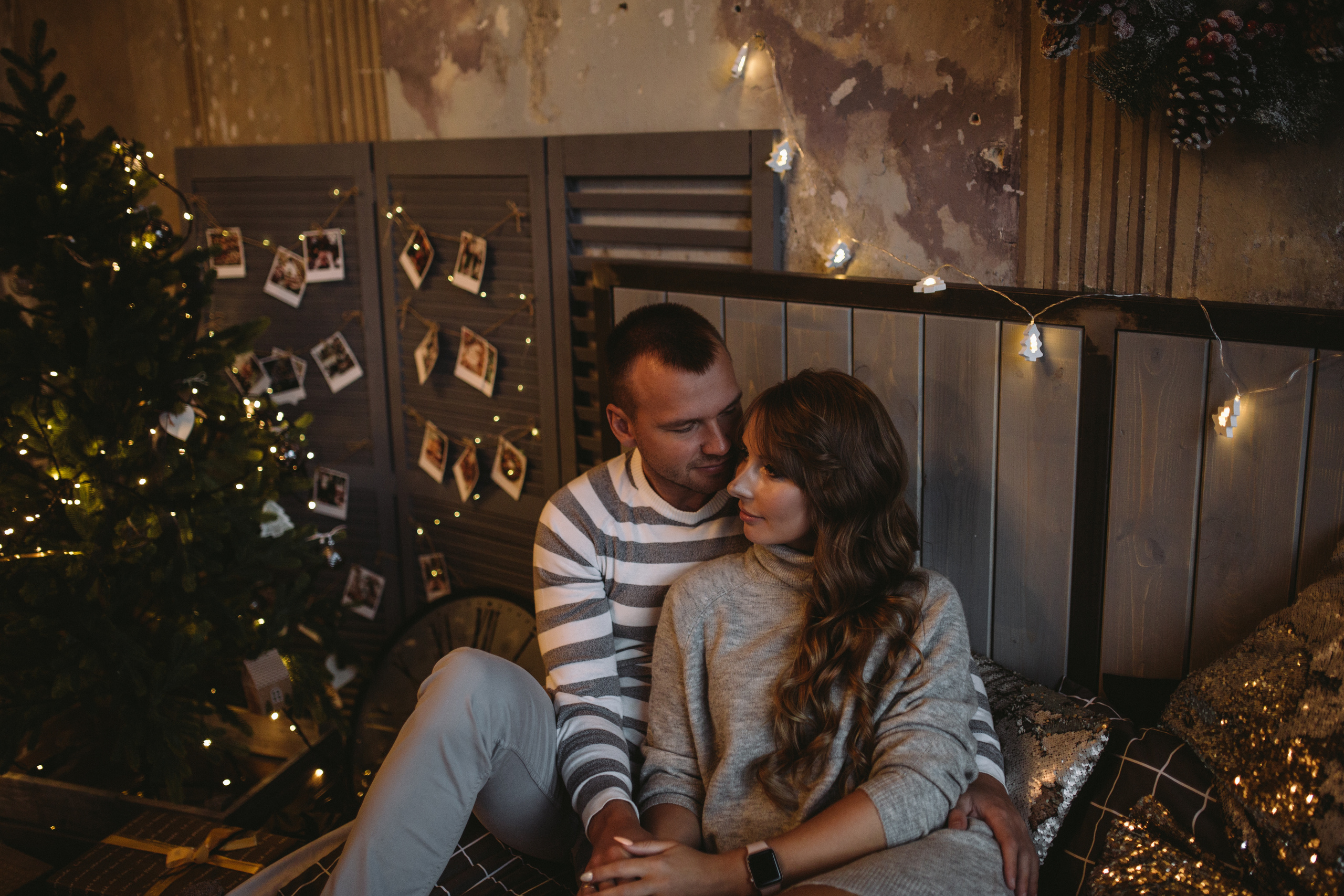 Олеся и Дима в Рождество. Свадебный и семейный фотограф в Санкт-Петербурге Исупова Юлия