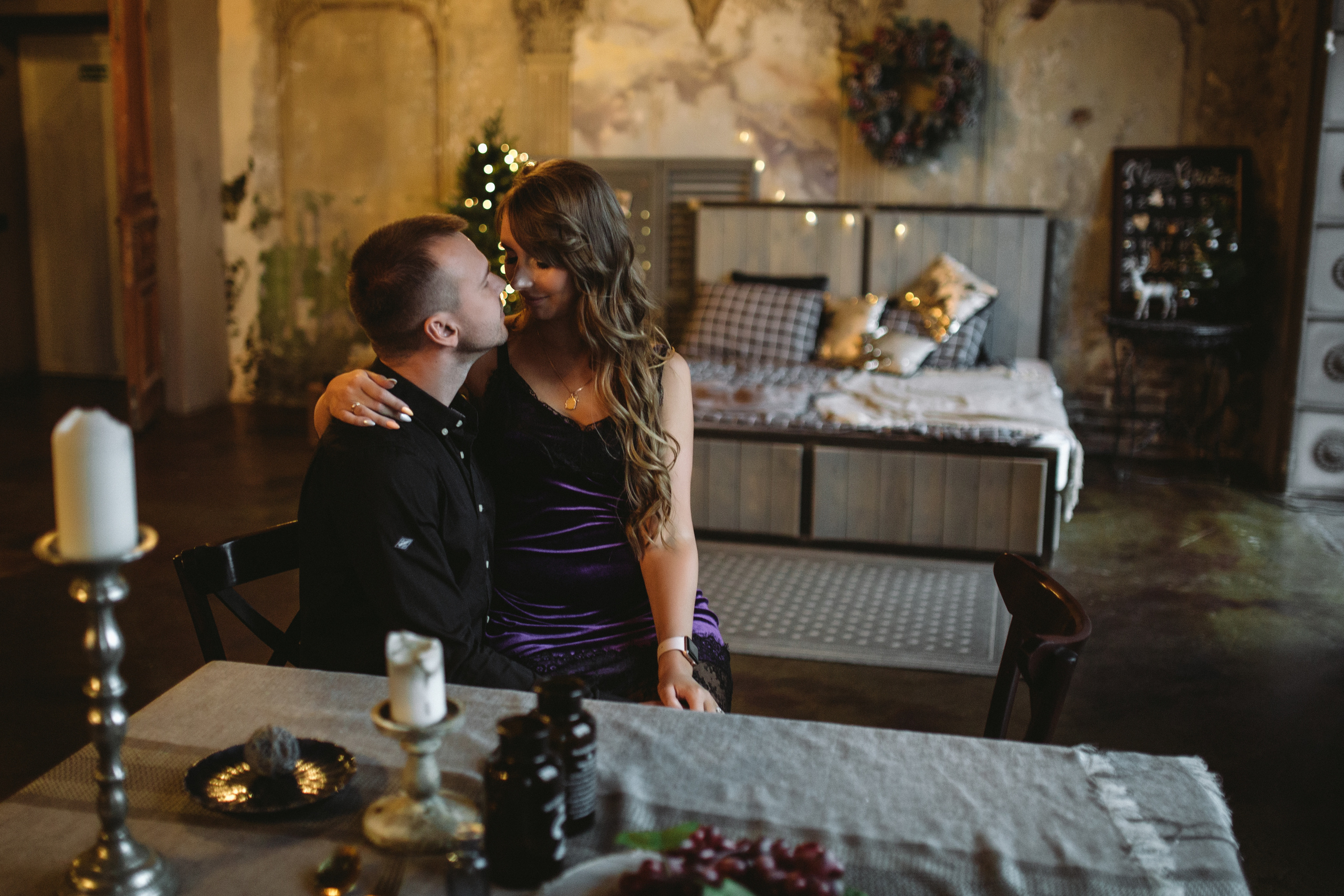 Олеся и Дима в Рождество. Свадебный и семейный фотограф в Санкт-Петербурге Исупова Юлия