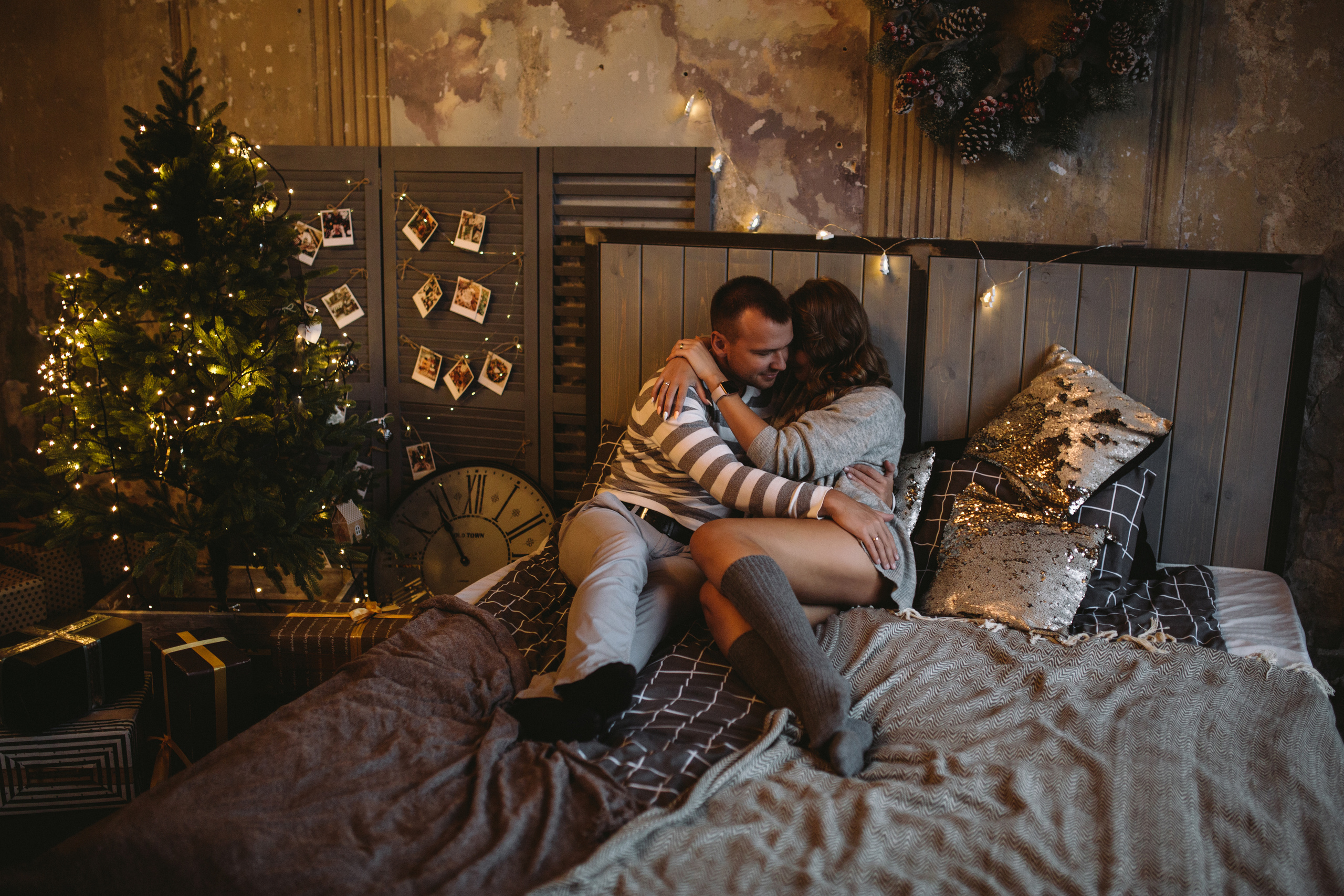 Олеся и Дима в Рождество. Свадебный и семейный фотограф в Санкт-Петербурге Исупова Юлия