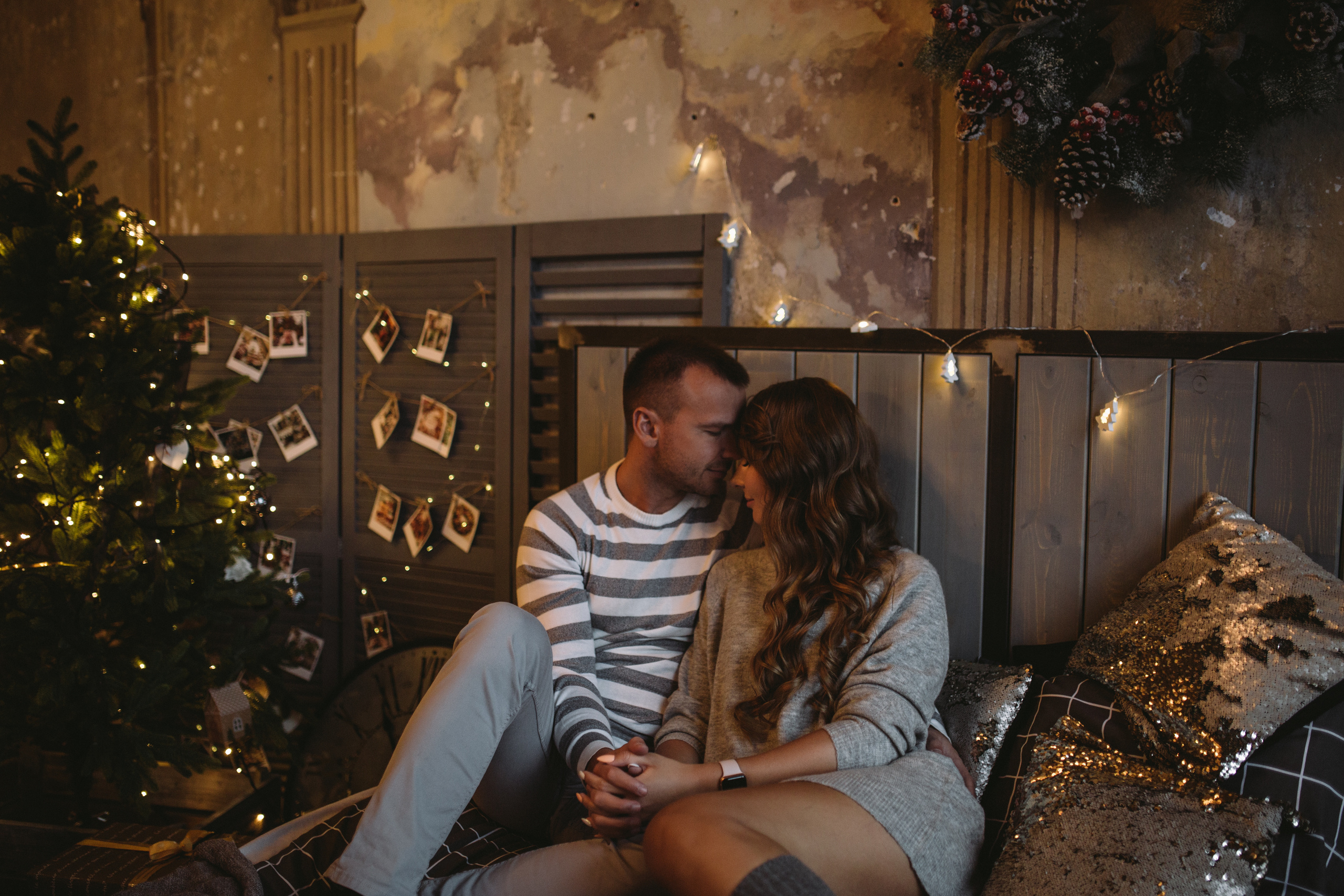 Олеся и Дима в Рождество. Свадебный и семейный фотограф в Санкт-Петербурге Исупова Юлия