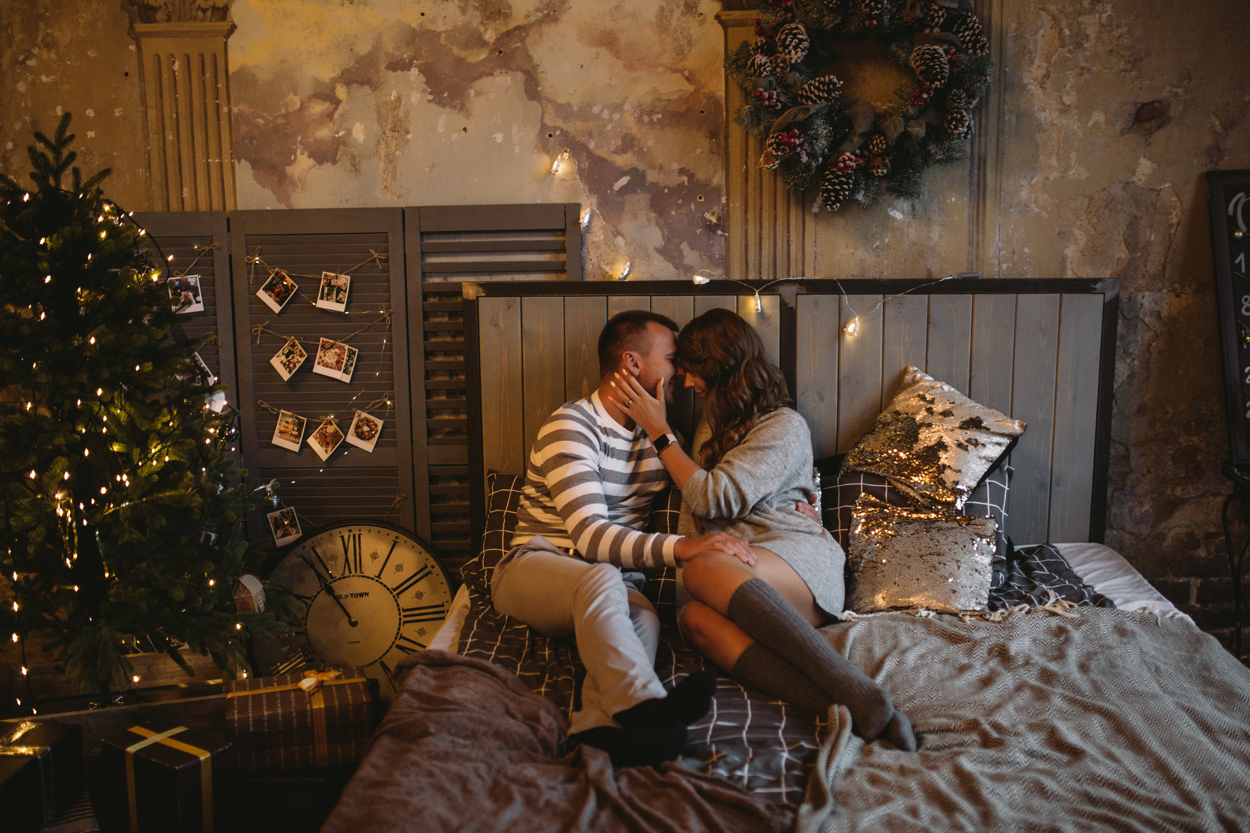 Олеся и Дима в Рождество. Свадебный и семейный фотограф в Санкт-Петербурге Исупова Юлия