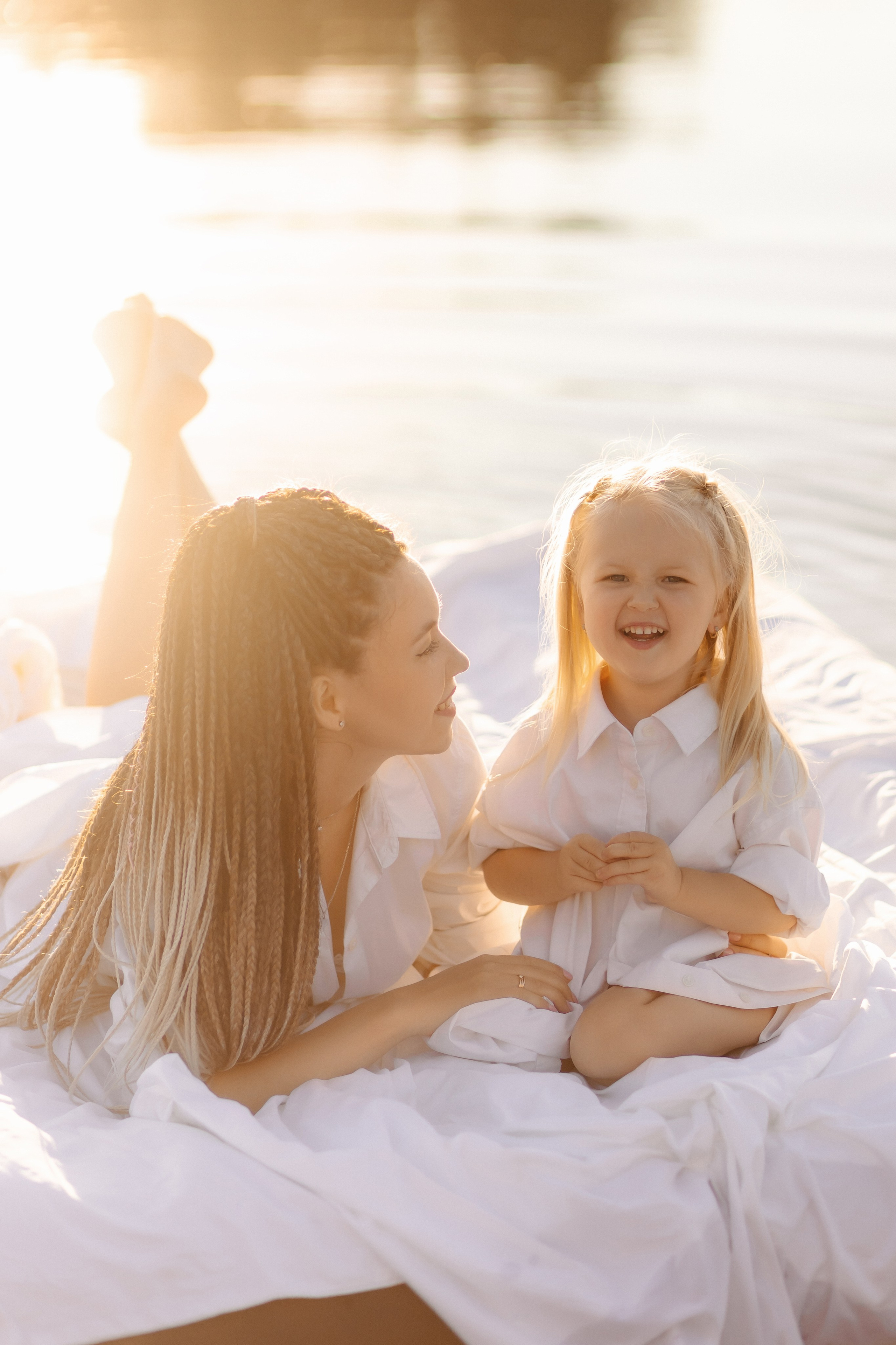 Фотосессия на матрасе