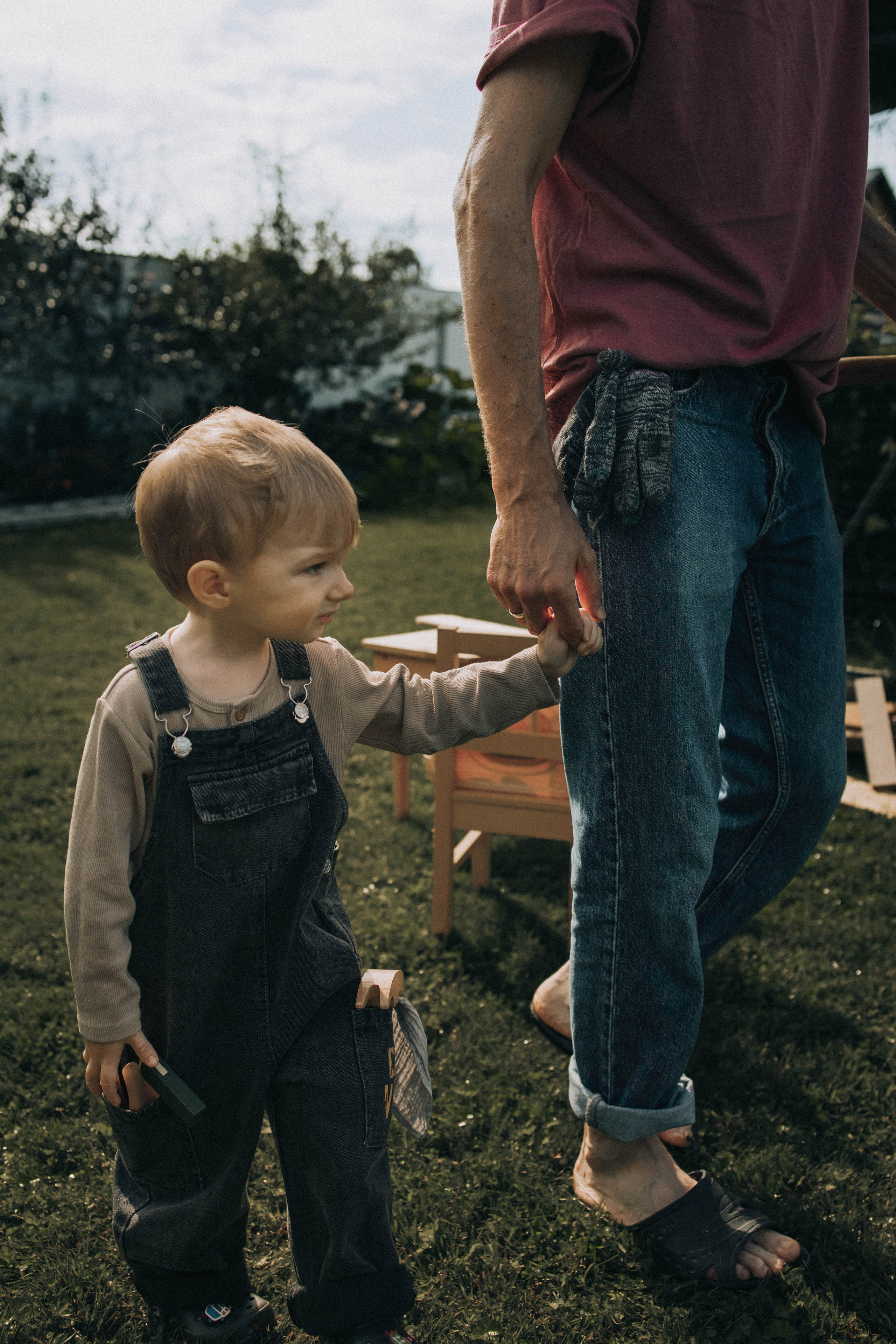 Стройка с дедом. Фотограф lifestylе в Москве Пшеничная Анастасия