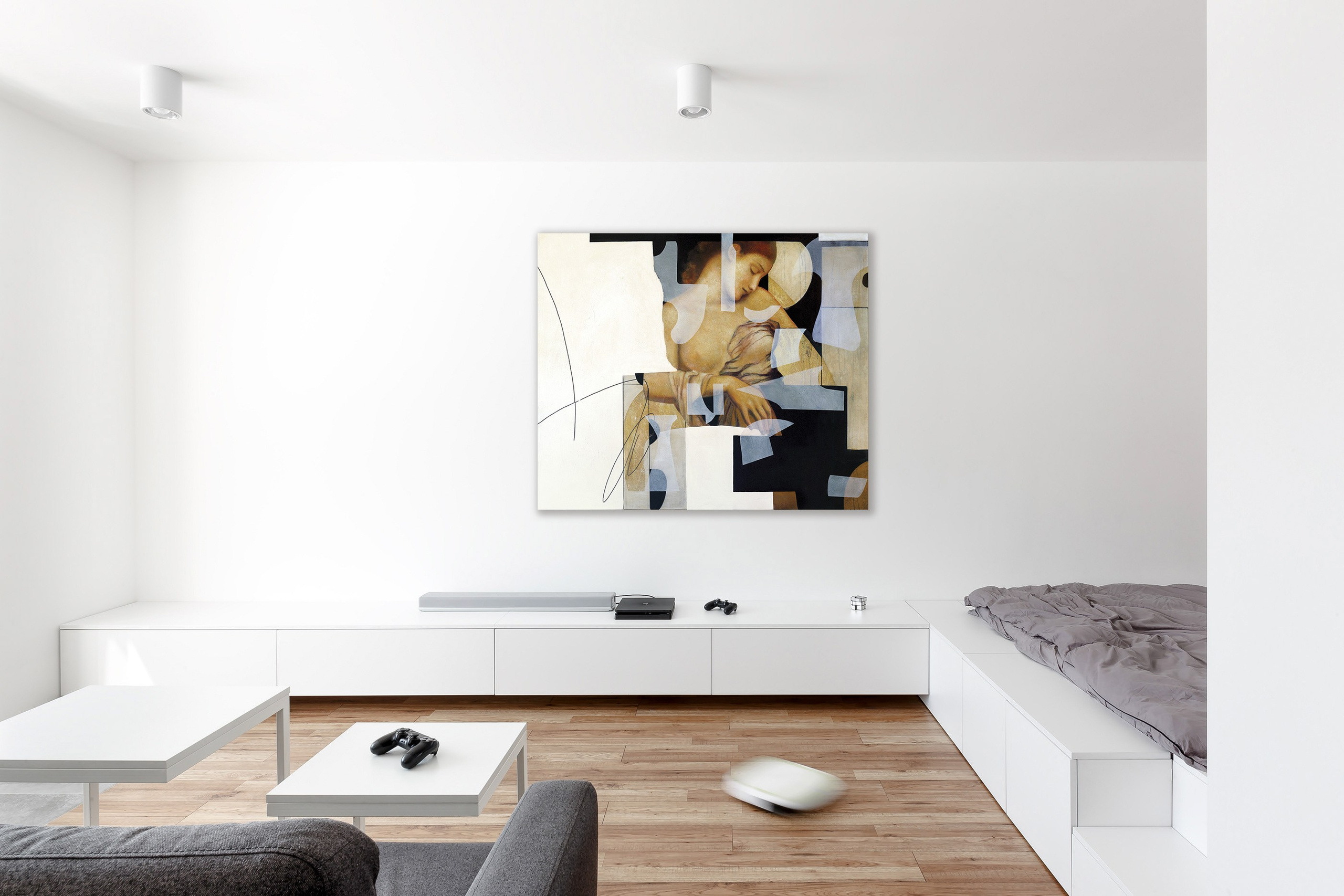 Ожидание. Художник-абстракционист Ольга Рикун. Москва