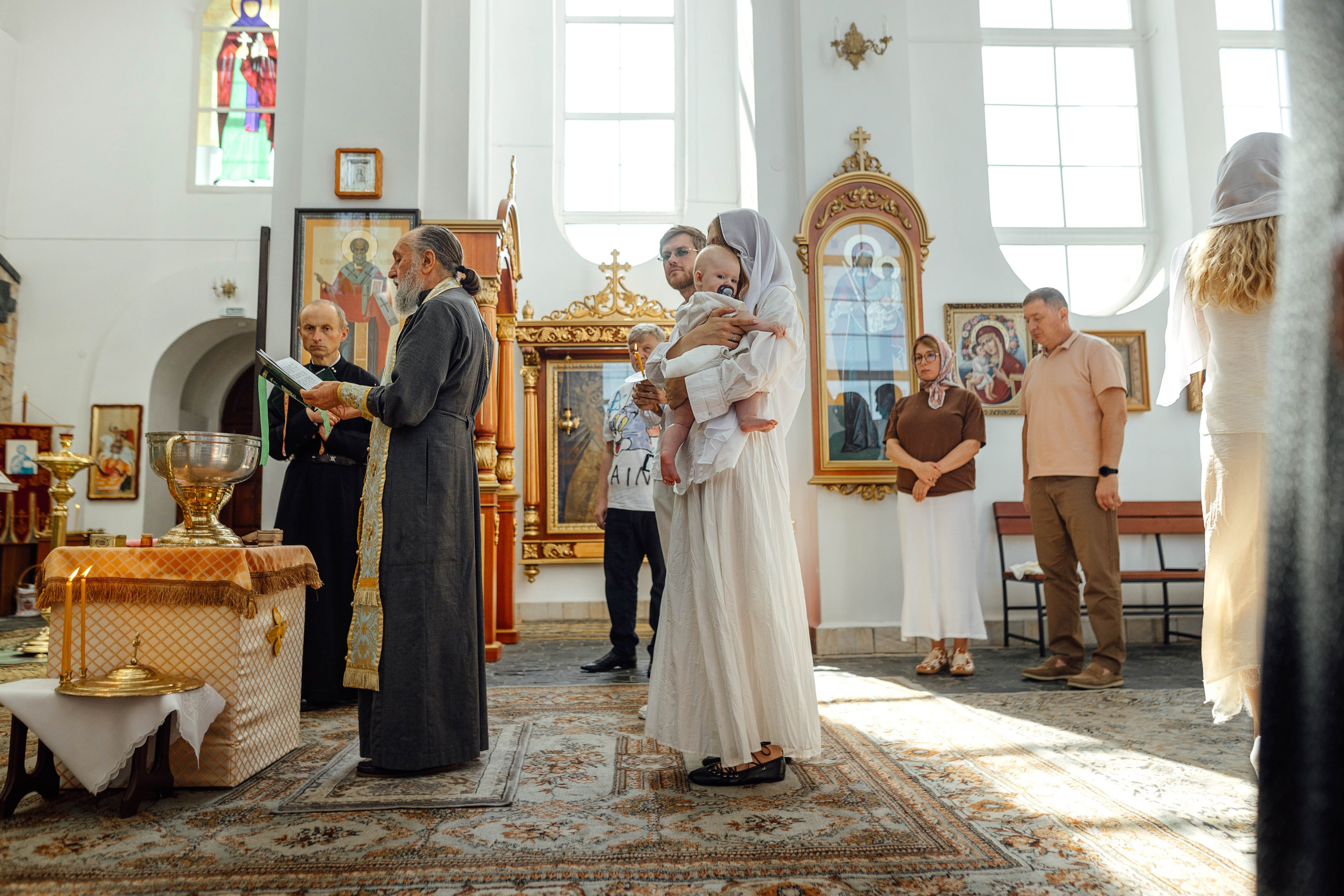 Крещение Мишель, гп. Ивенец, храм Ефросинии Полоцкой, август 2025