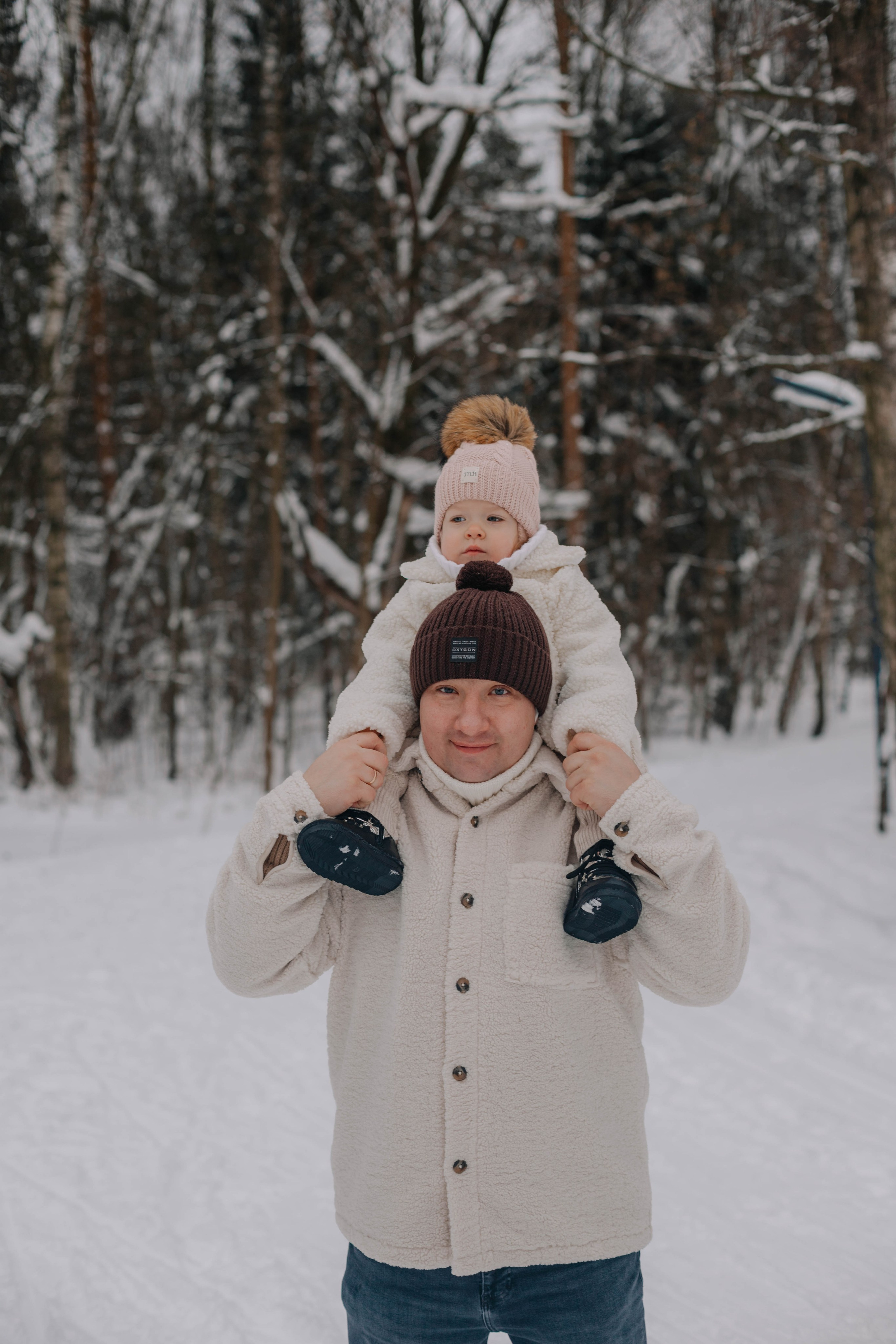 Лиля и семья Зимняя прогулка в лесу. Семейный и свадебный фотограф Видное Москва Екатерина Пятова