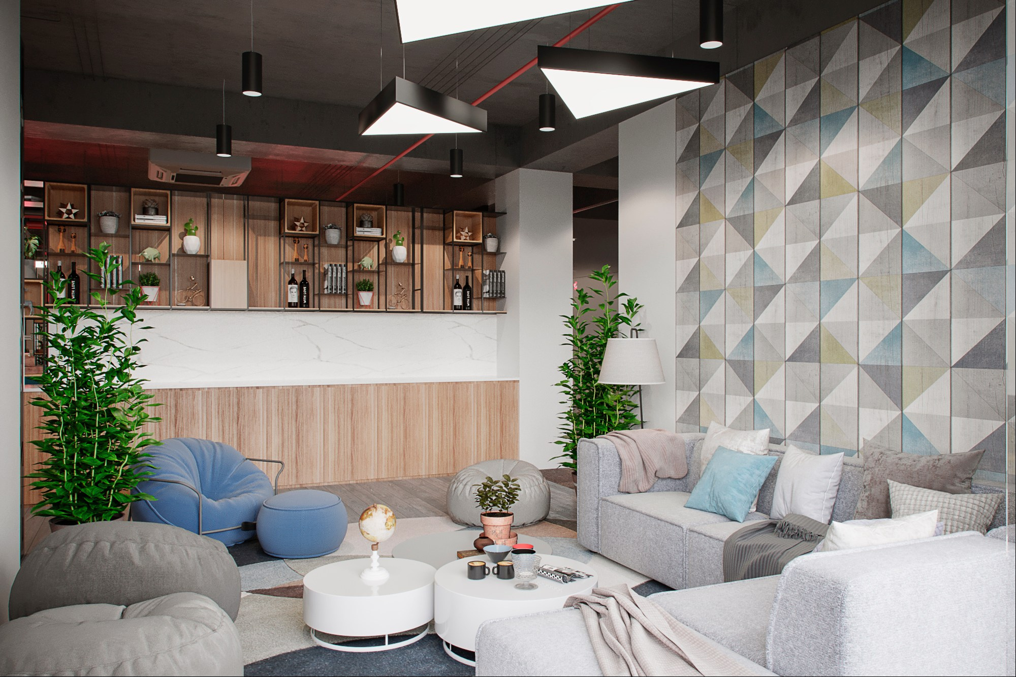 Офисное пространство. БЦ на ул. Обручева, Москва 2023. Александр Липатов архитектурный дизайн