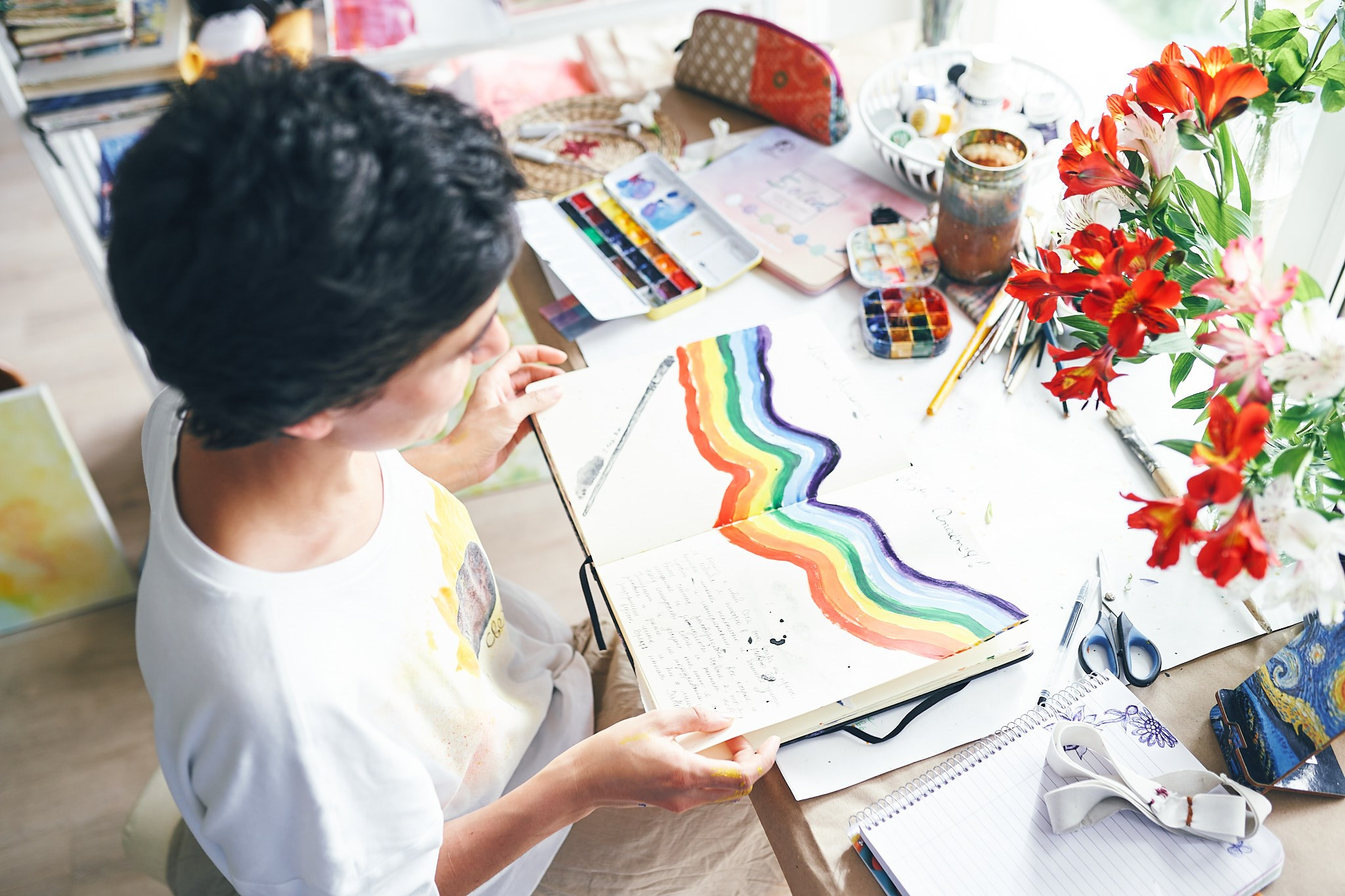 Контент съемка для художницы. Фотограф в Сочи Катя Гончарова