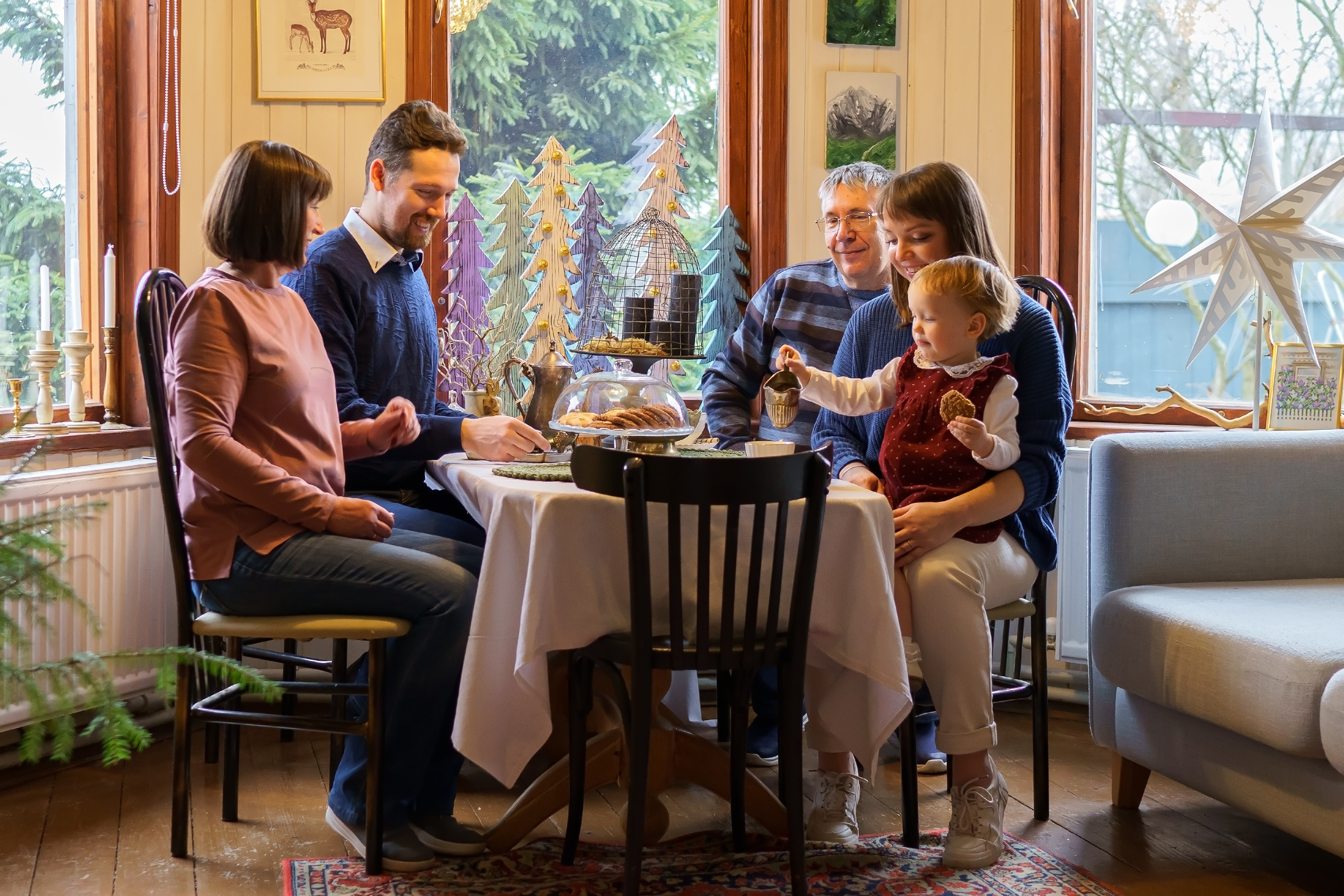 Предновогодняя семейная фотосессия