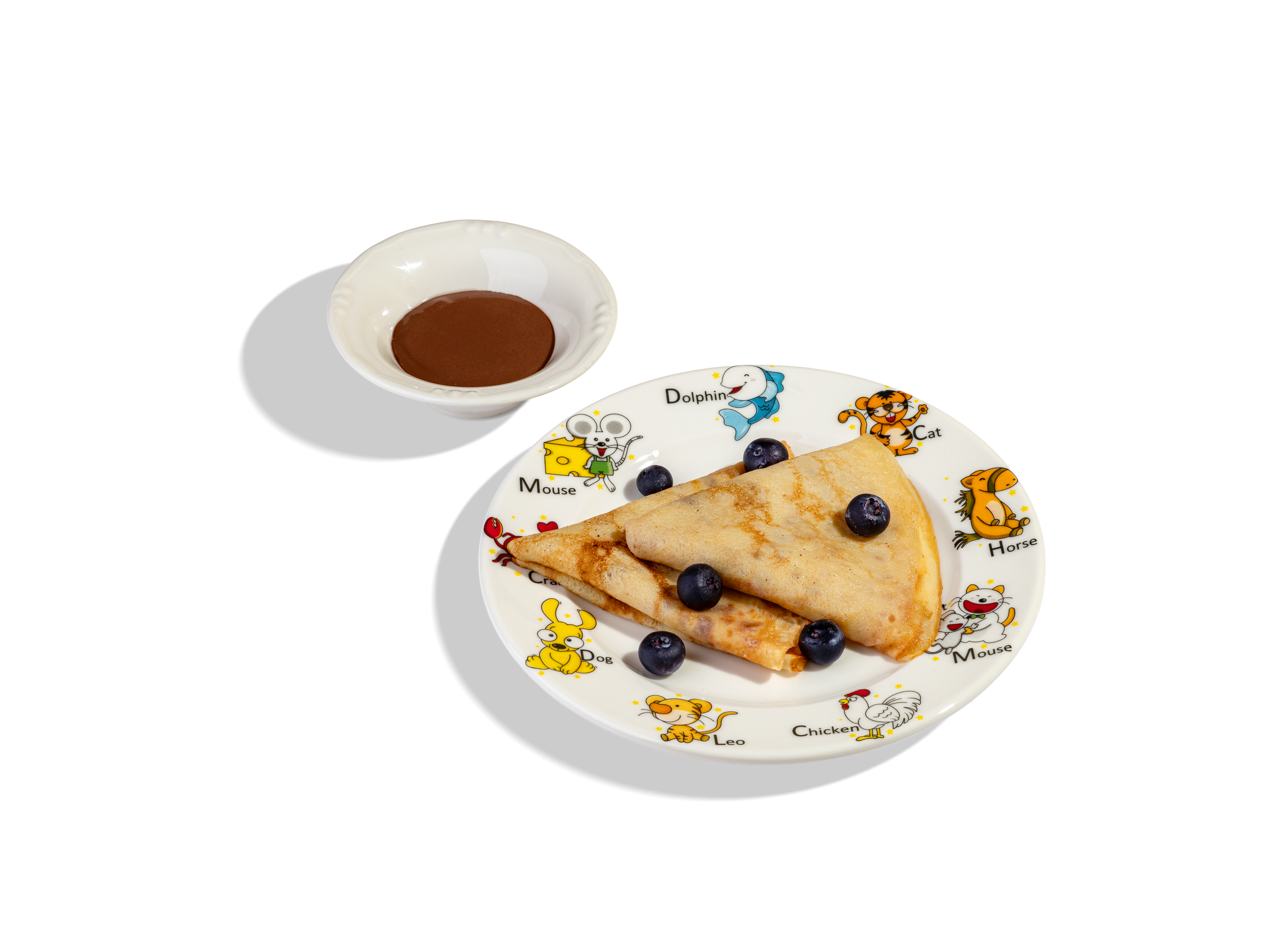 БЛИНЫ С НУТЕЛЛОЙ И ГОЛУБИКОЙ — 390Р. Блины 2шт. С нутеллой и голубикой 