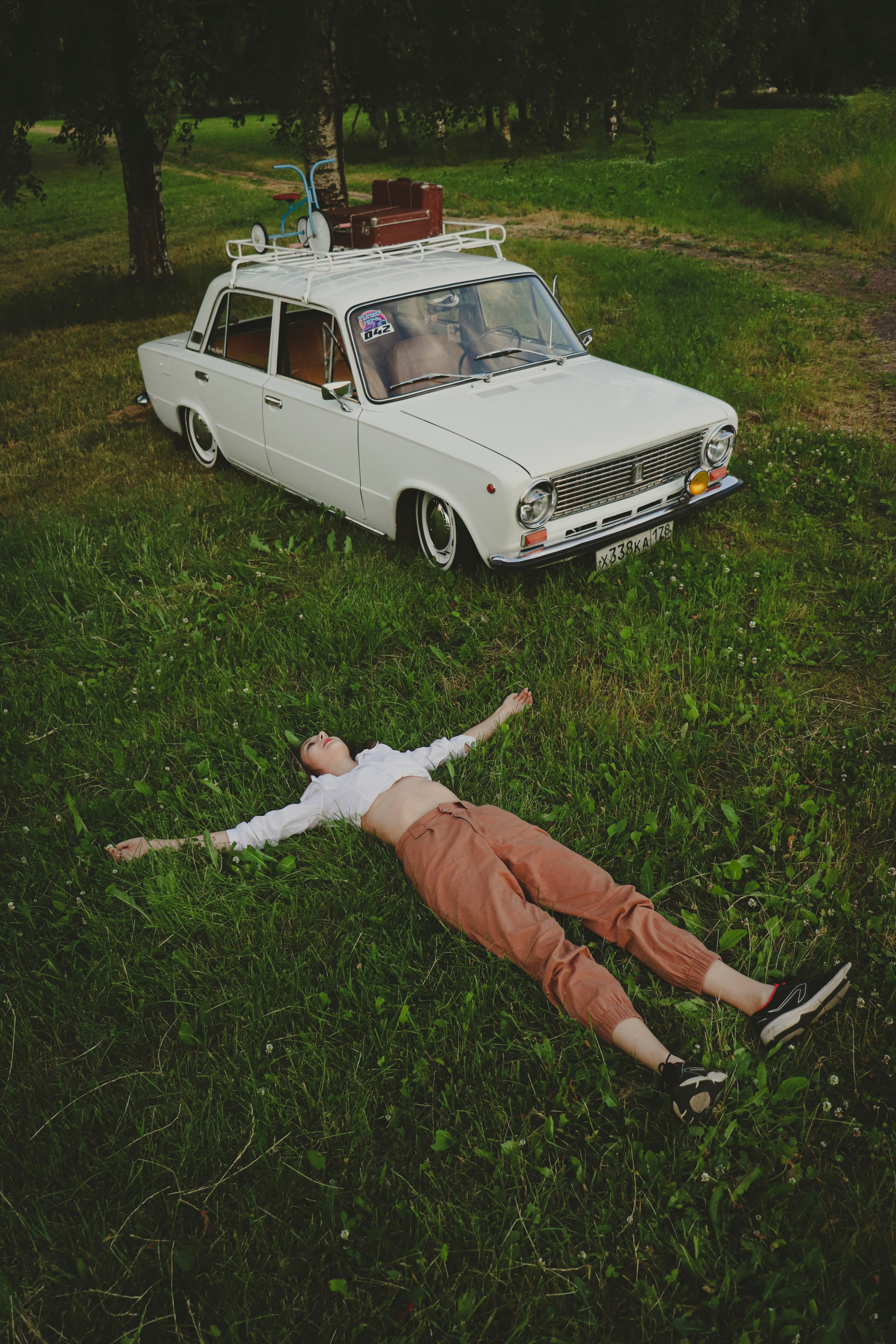 Настя и ваз 2101. Ивентный фотограф в Санкт-Петербурге Олег Комков