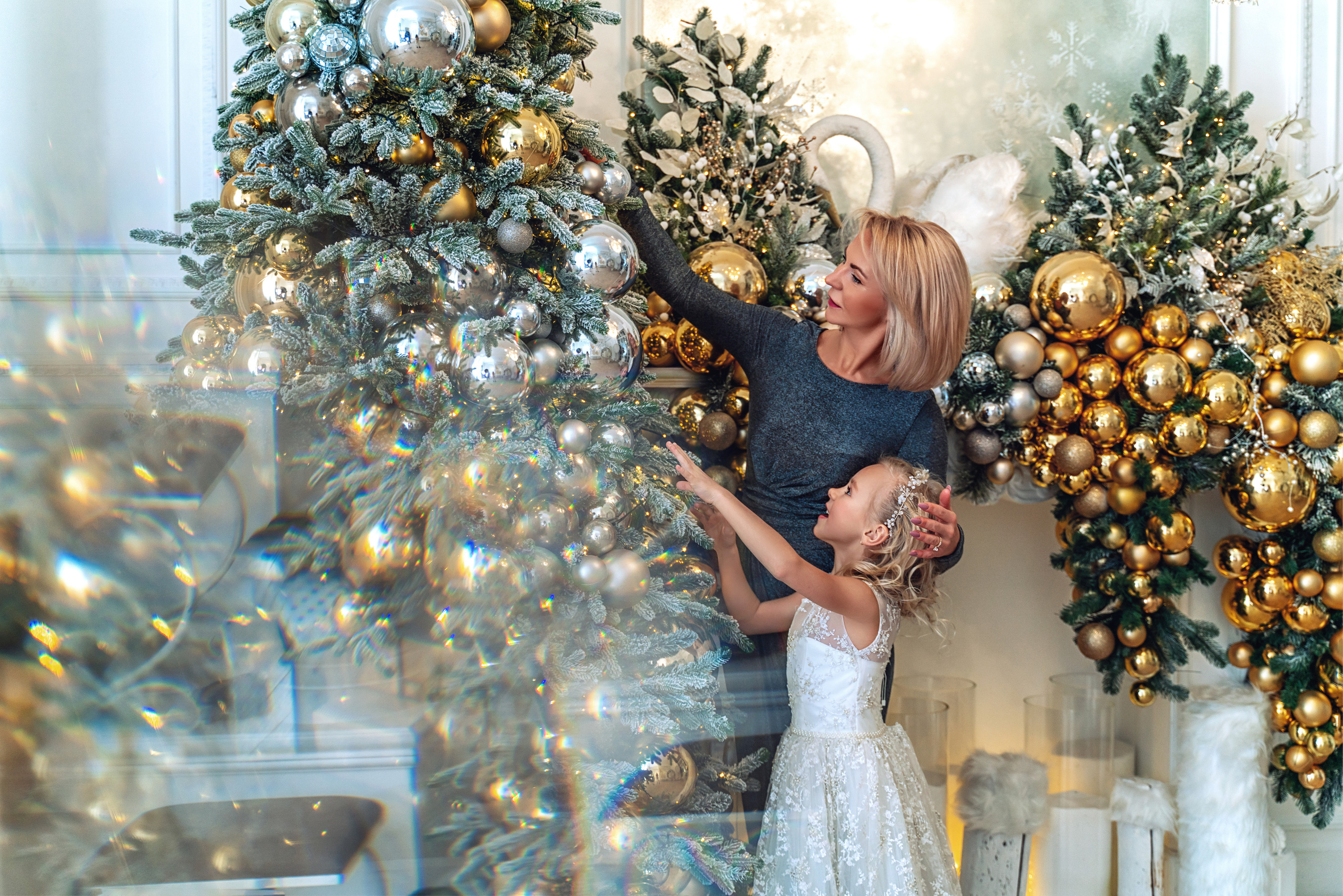 Новый год. Оксана. Зал Сезар. Фотограф \ Видеограф на Крещение, Венчание Москва| Семейные съемки