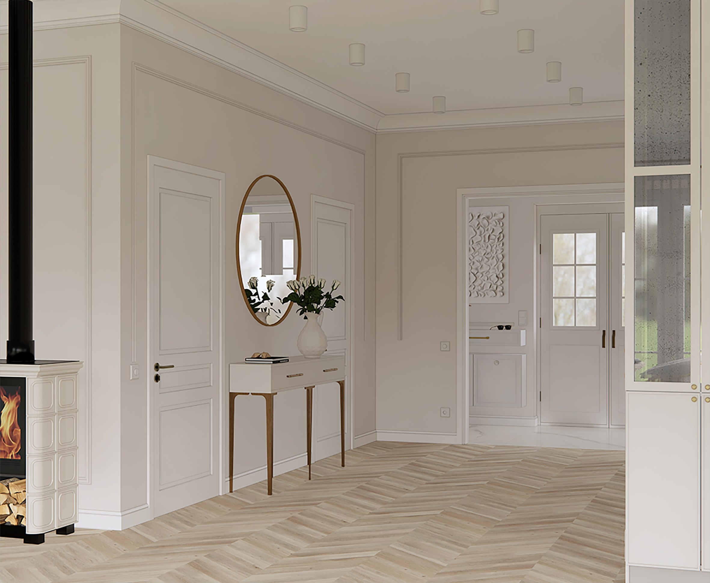 Design of a country house in Stockholm. Interior designer Stockholm