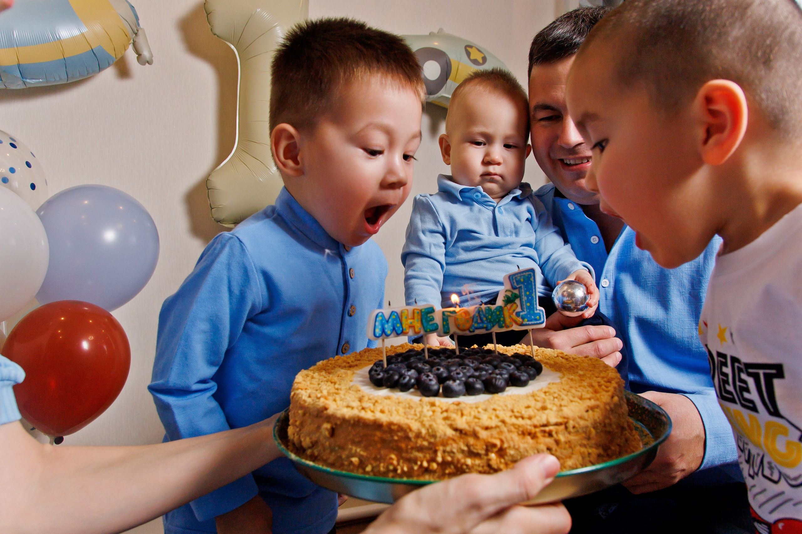 Репортажа съемка — ДР 1 годик. Свадебный фотограф