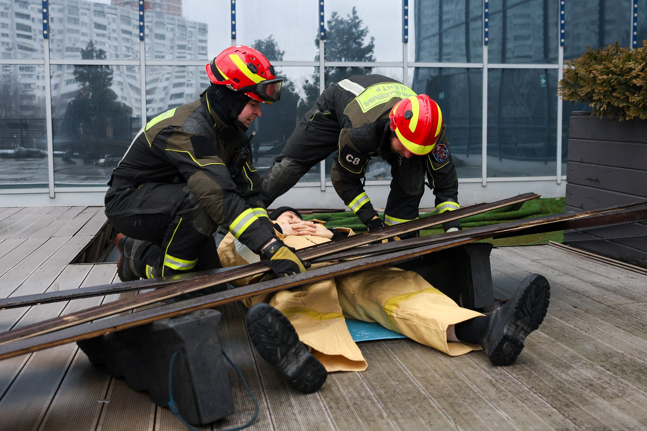 Тренировка МЧС. Фотограф Иван Косарев