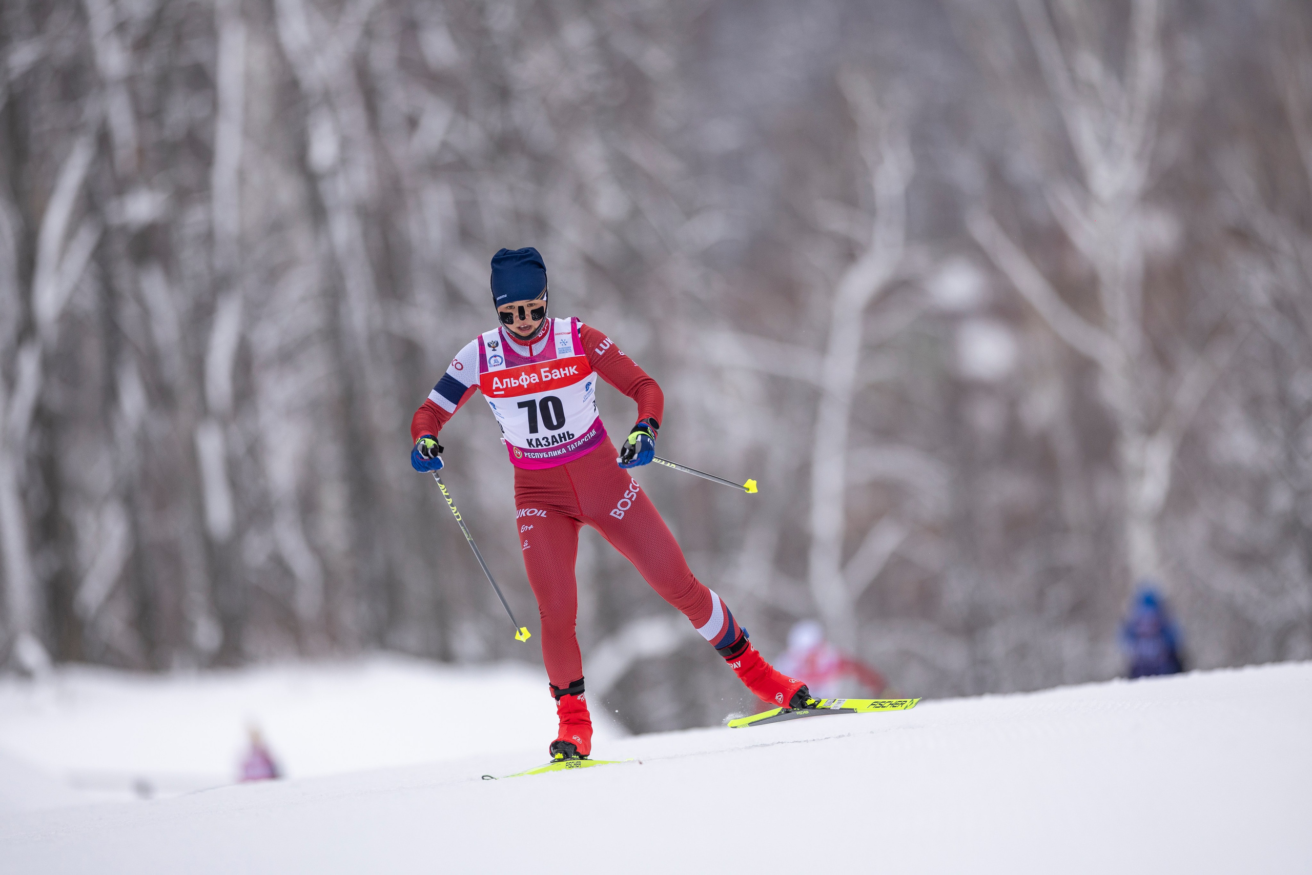 Кубок Росси по лыжным гонкам 2024. Женщины 10 км. Спортивный репортажный фотограф Казань Нафис Сиразетдинов