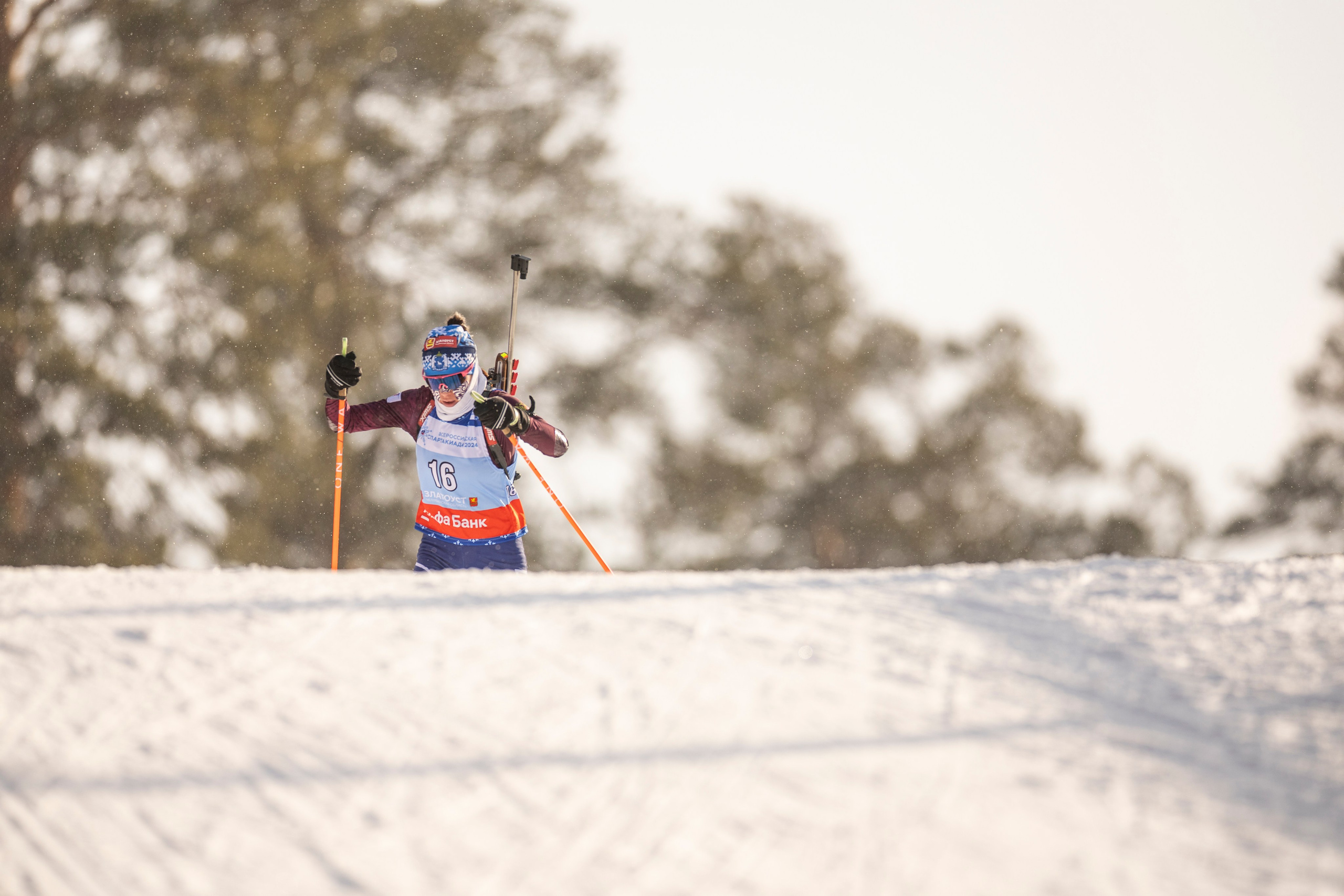 Всероссийская спартакиада. Гонка преследования женщины. Спортивный репортажный фотограф Казань Нафис Сиразетдинов