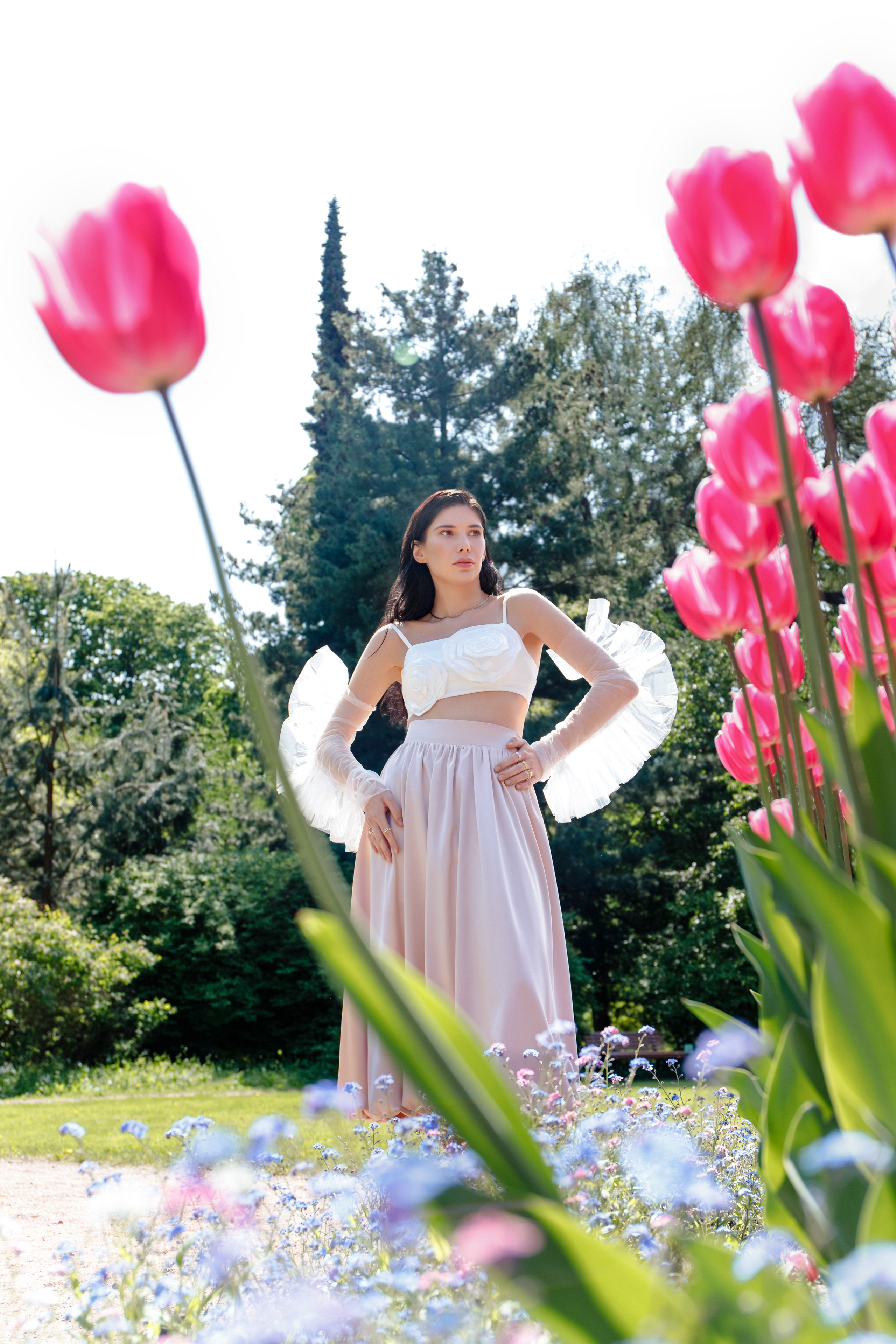 Летняя fashion-съёмка в Ботаническом саду