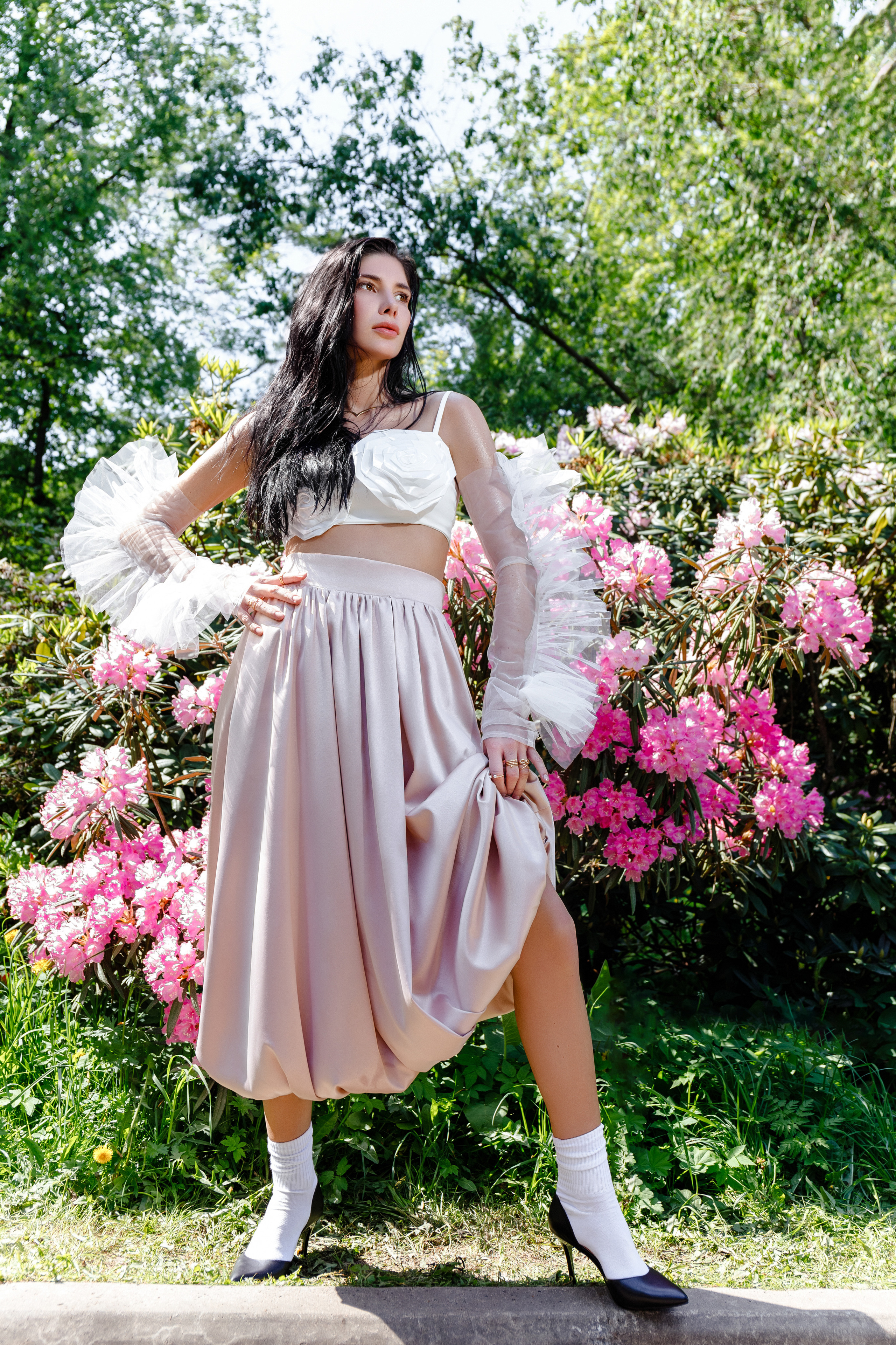 Летняя fashion-съёмка в Ботаническом саду