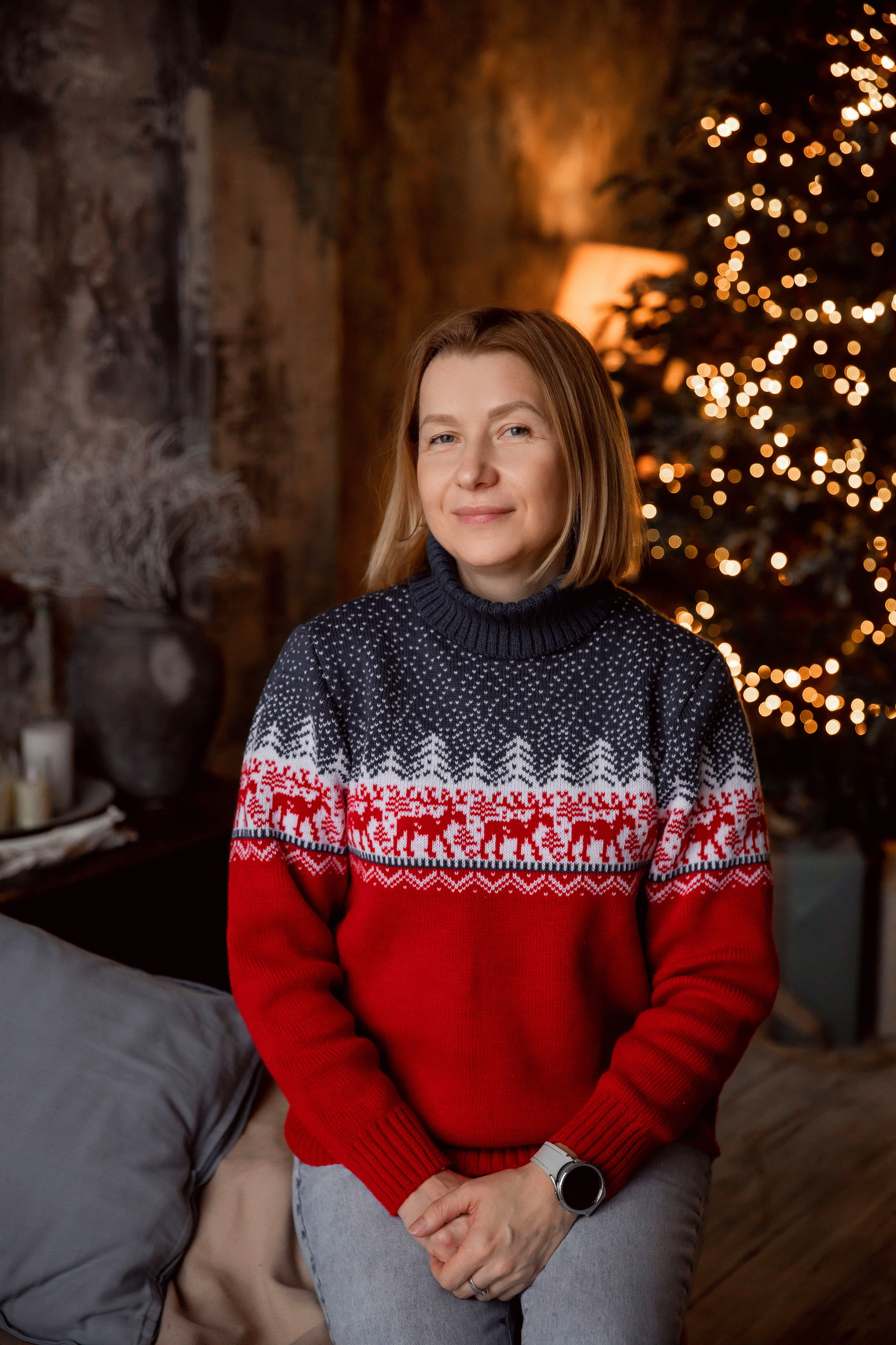 Новогодняя фотосессия для большой семьи. Семейный фотограф в Москве