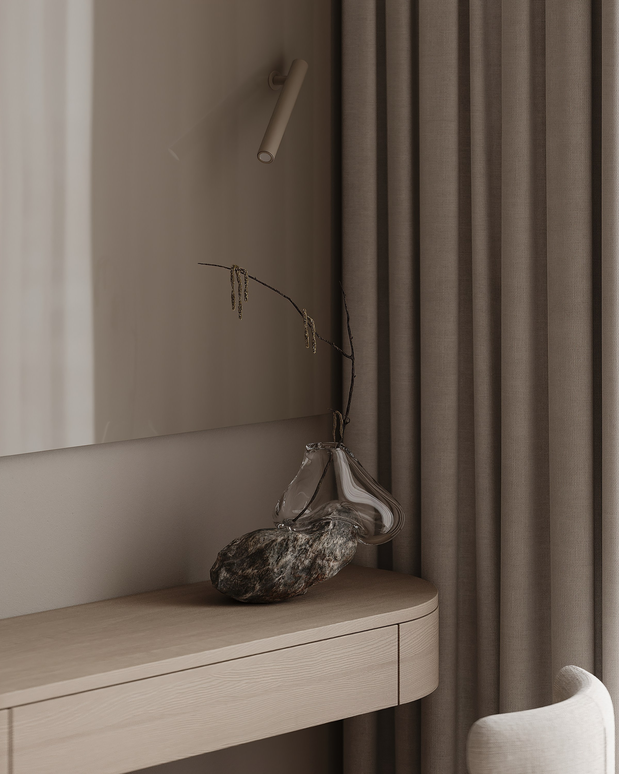 Мастер-спальня/ Дизайнер: LINES DESIGN. Студия интерьерной визуализации tmshkn.vis