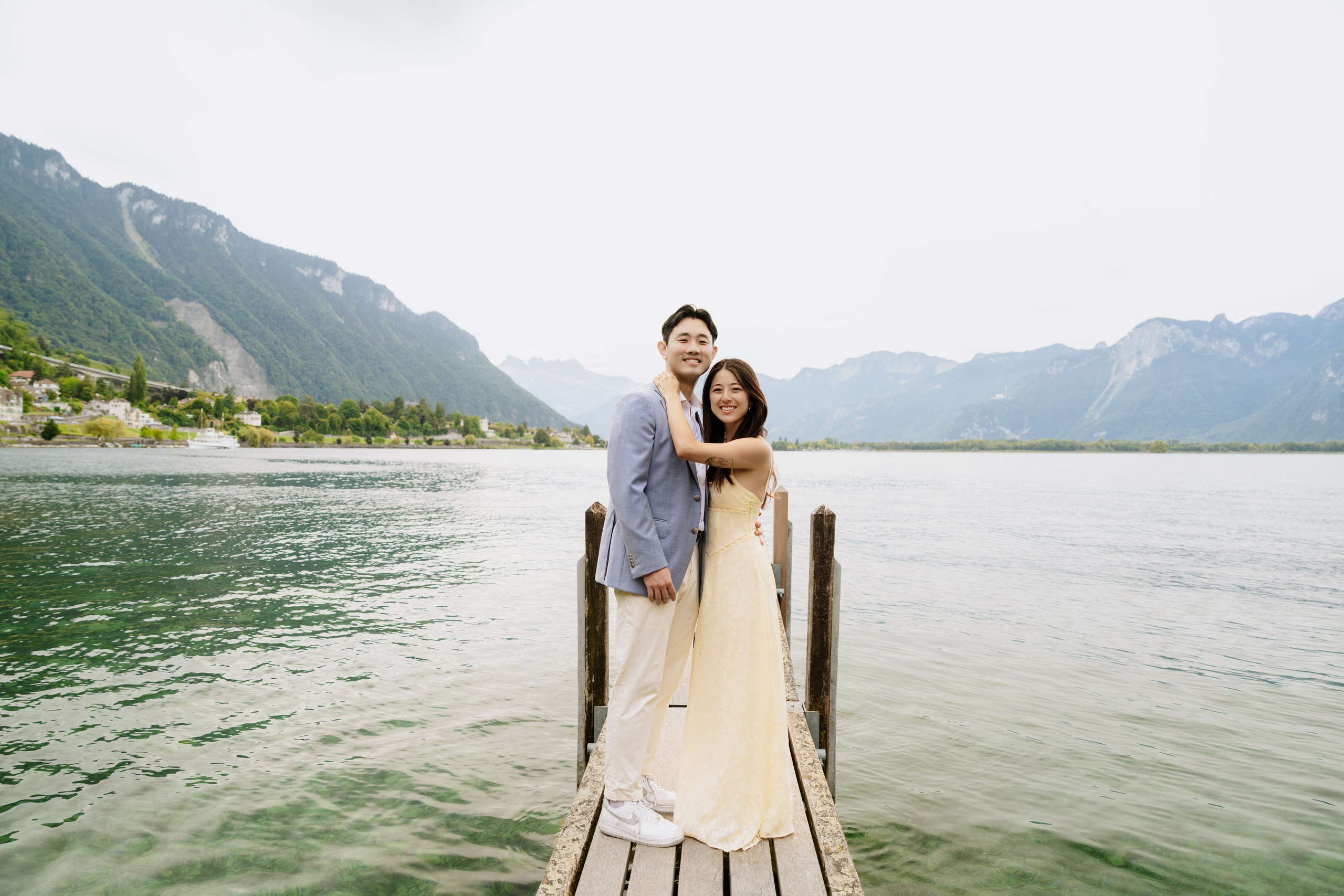 Kristi & Andy | Proposal Montreux. Professional Wedding Photographer Geneva & Romande Switzerland | Tanya Creator