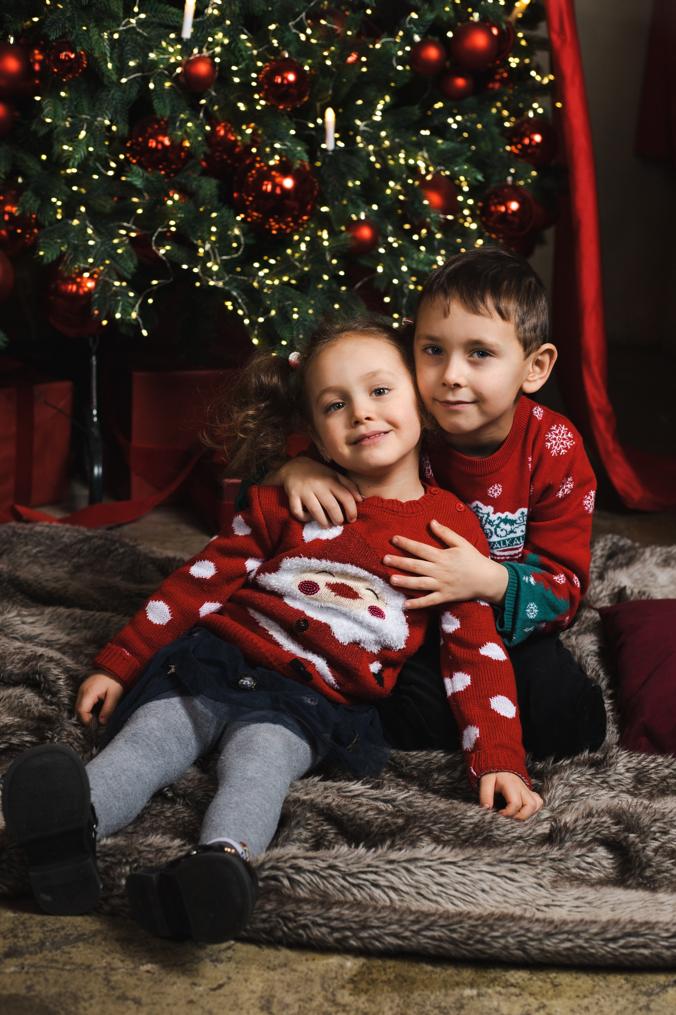 Новогодняя съемка Елены, Артура и Ани. Портретный Фотограф в Санкт-Петербурге Кира Орехова