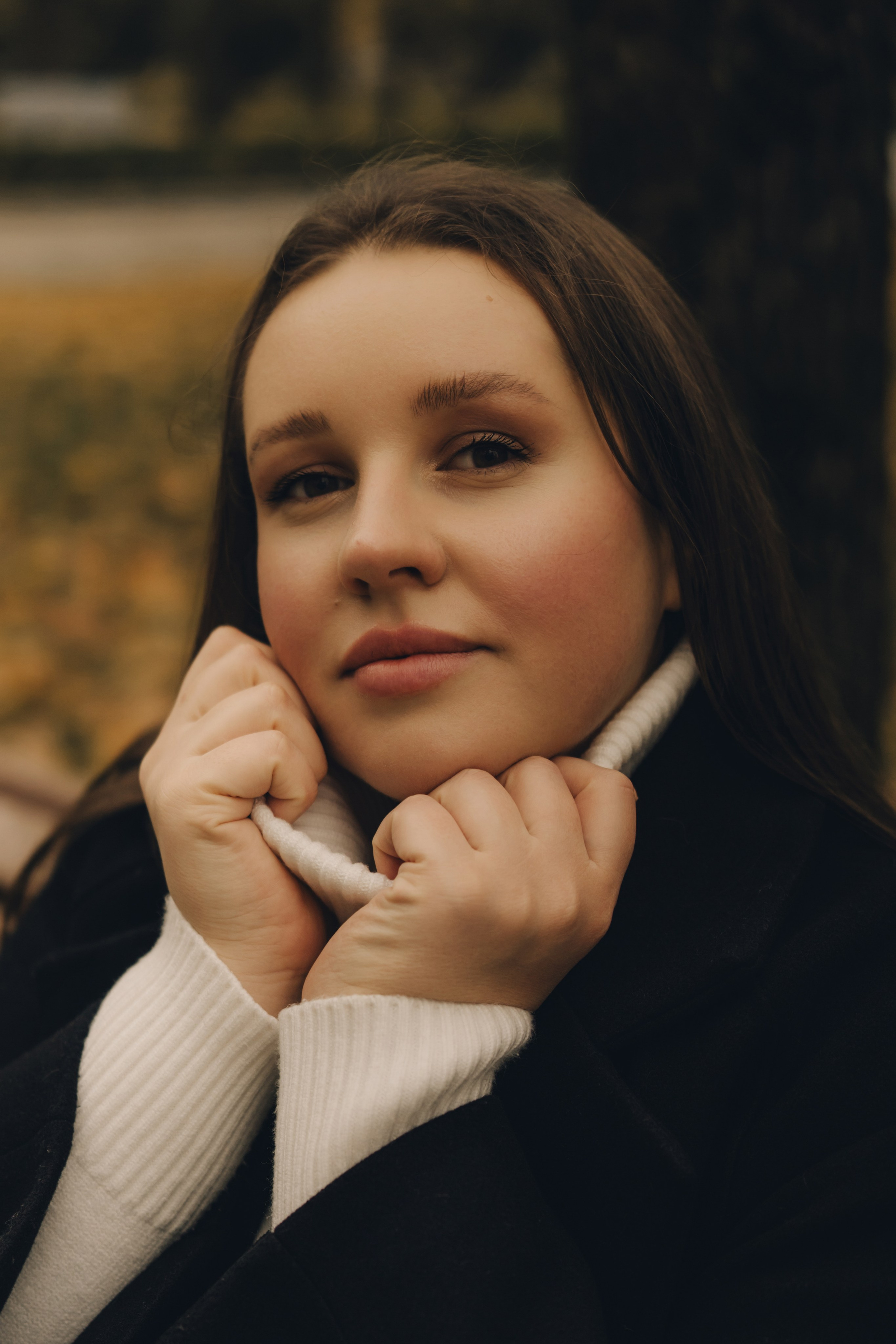 Елена | осенняя фотосессия северный Речной вокзал. Портретный фотограф Москва