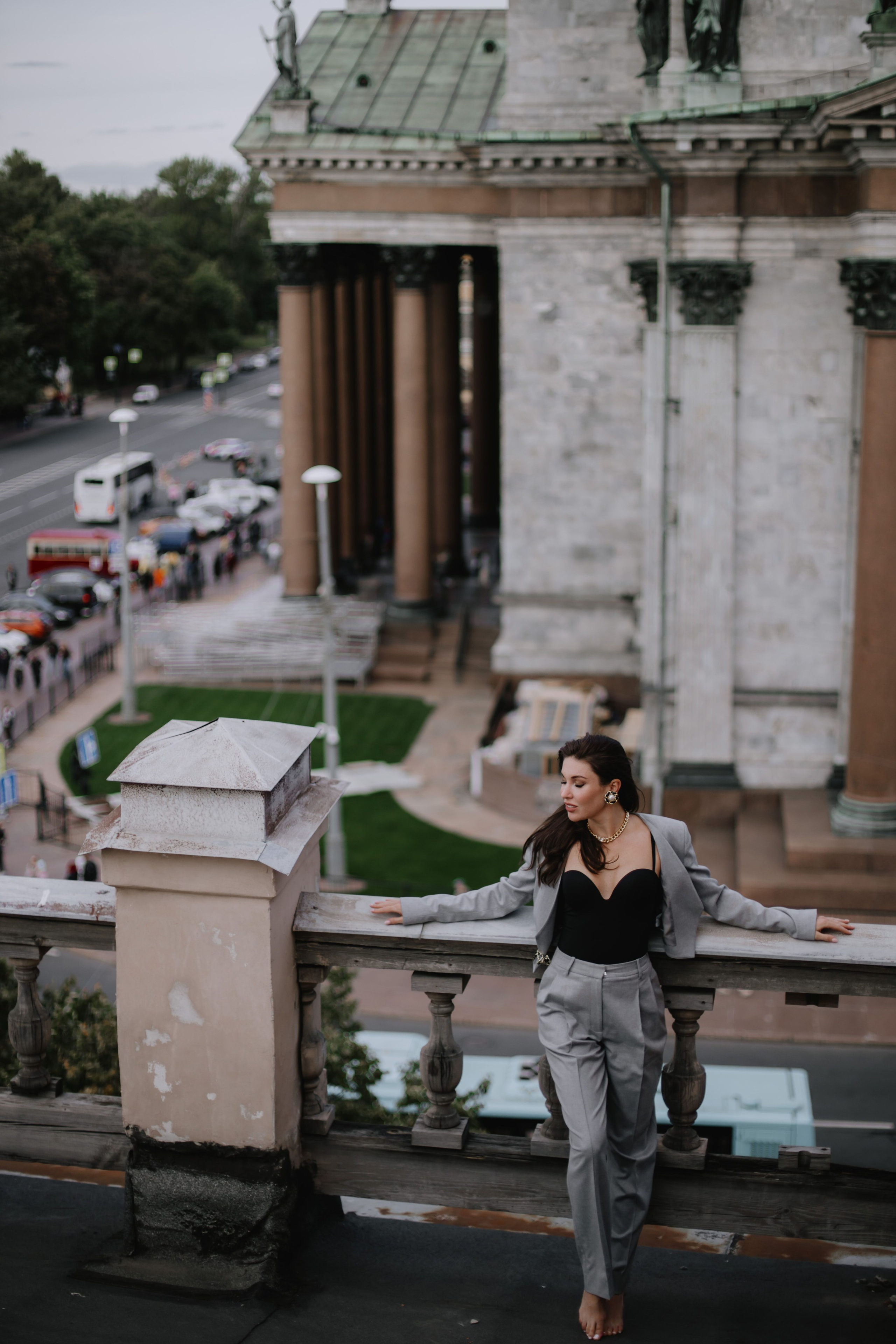 Вероника (съемка на крыше). Фотограф в Москве и Санкт-Петербурге Дарина