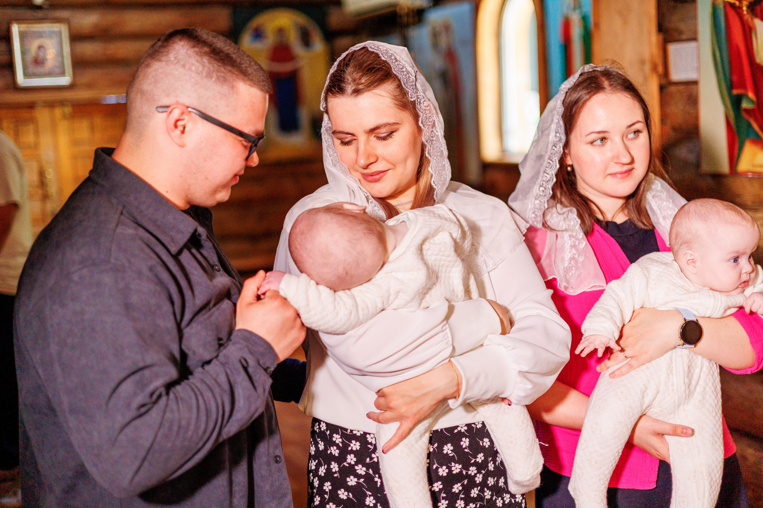 Крещение близняшек. Свадебный и семейный фотограф в Армавире