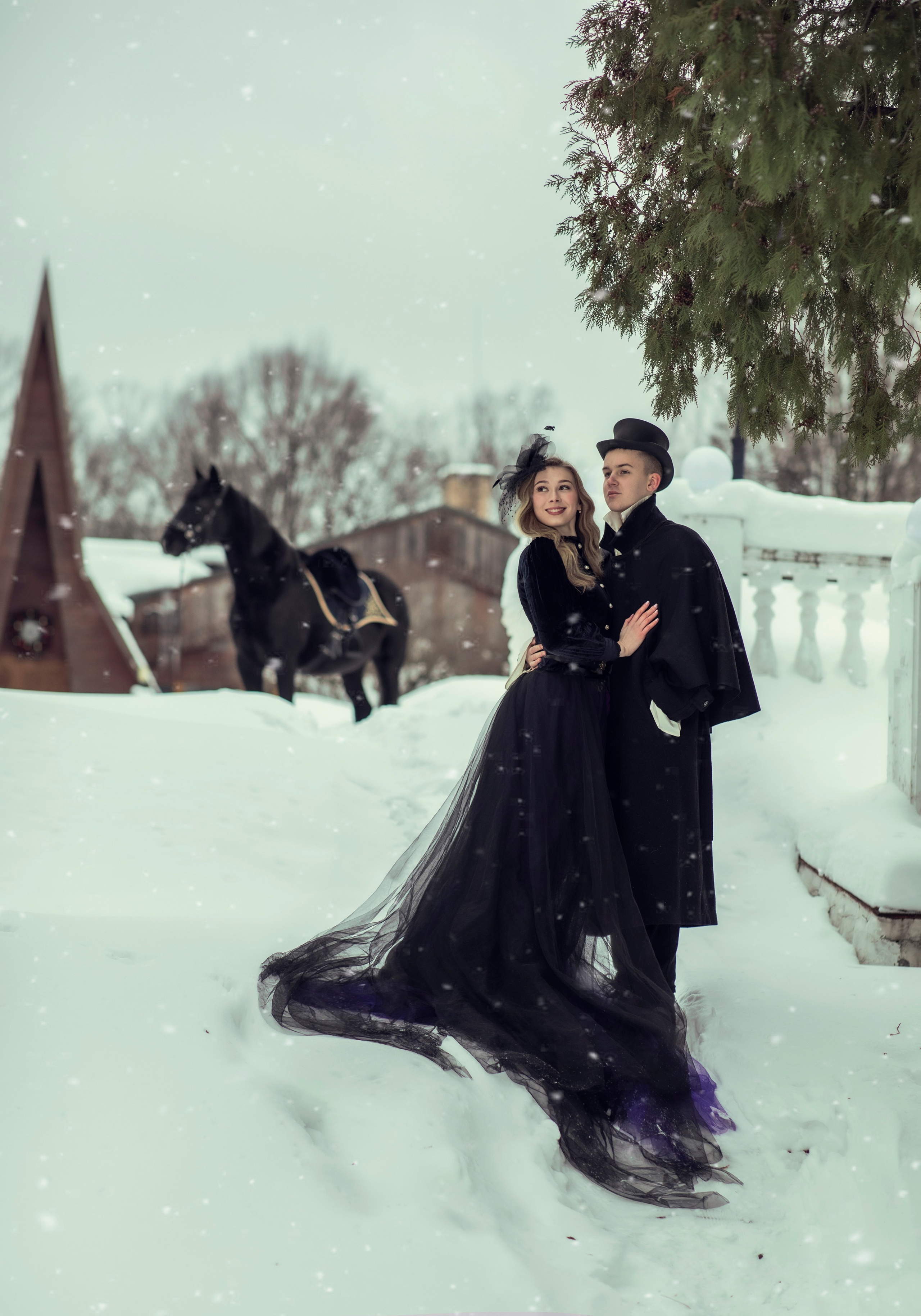 Семейная, love-story с лошадьми. Фотосессия с лошадьми