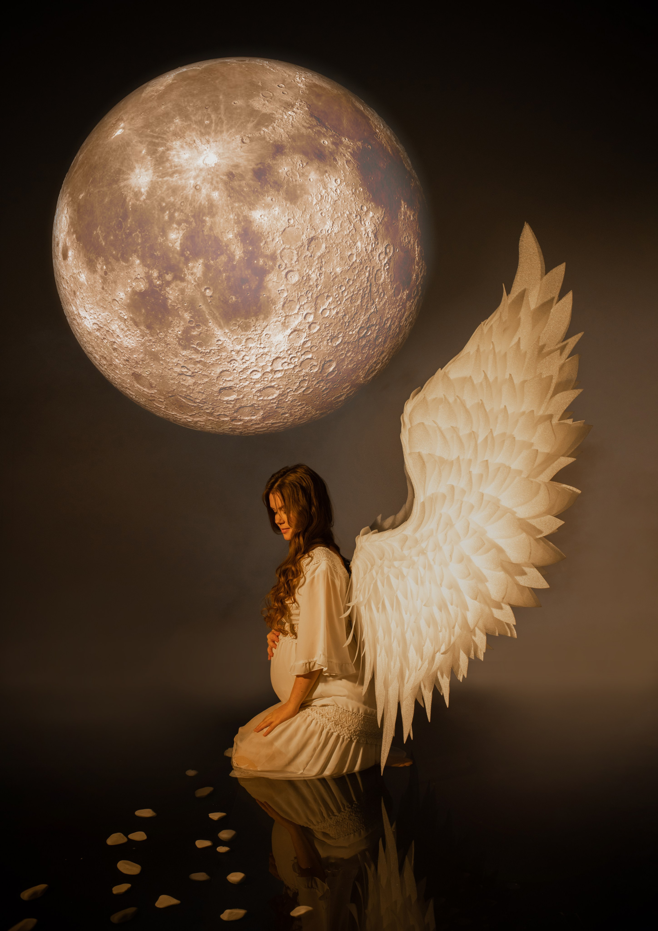 Креативная съемка для Оли. Фотосессия беременности — Крылова Натали — Москва