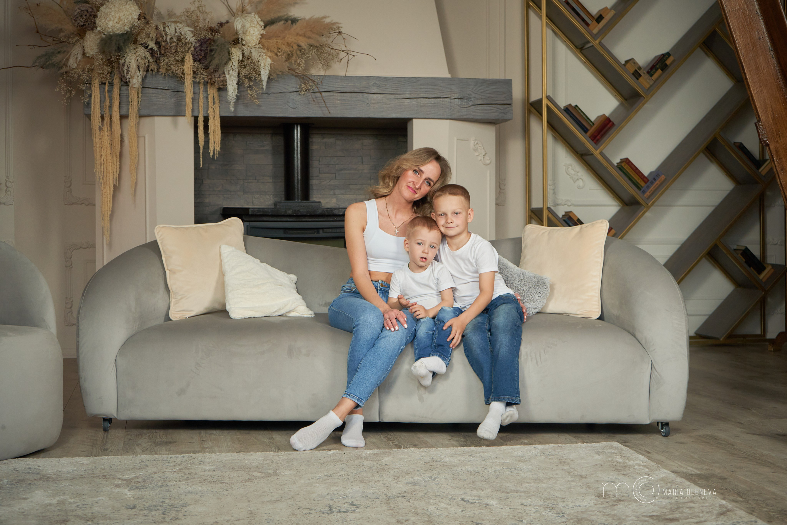 Снежно семейное. Фотограф Мария Оленева