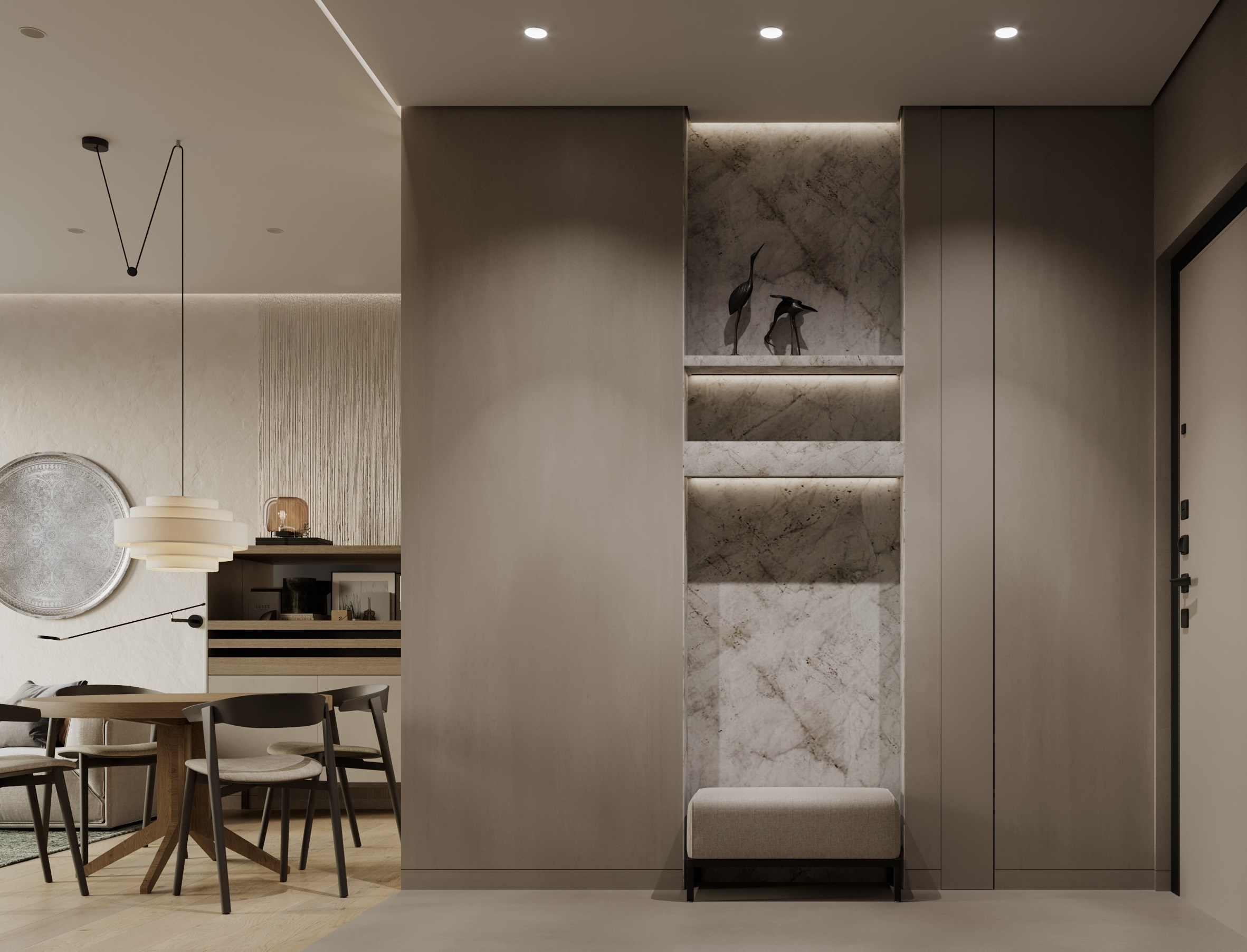 Гостиная зона Клубный дом «West Garden». Интерьеры и архитекура