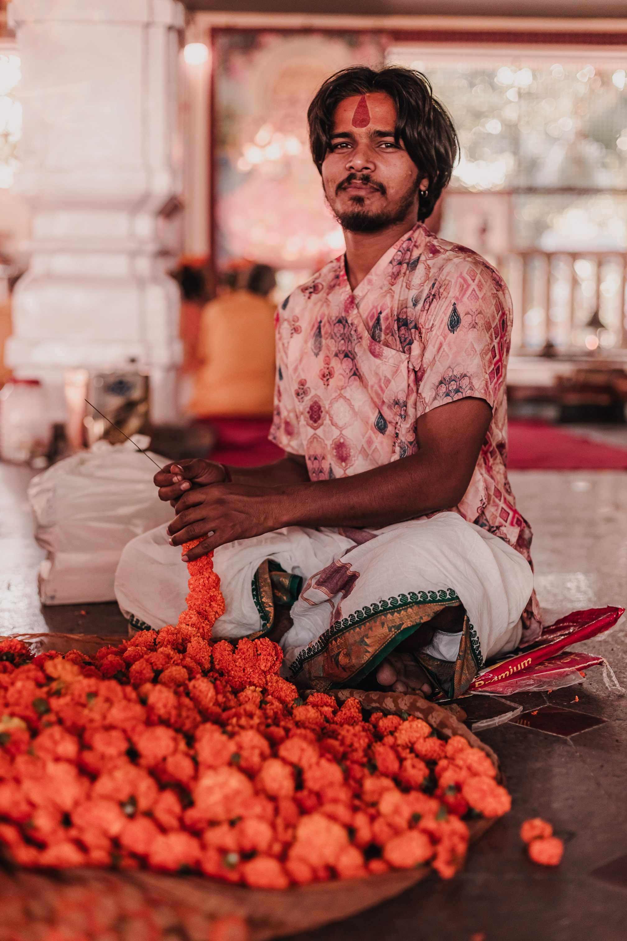 Lakshmi pooja in India. Mariam Bagdasaryan