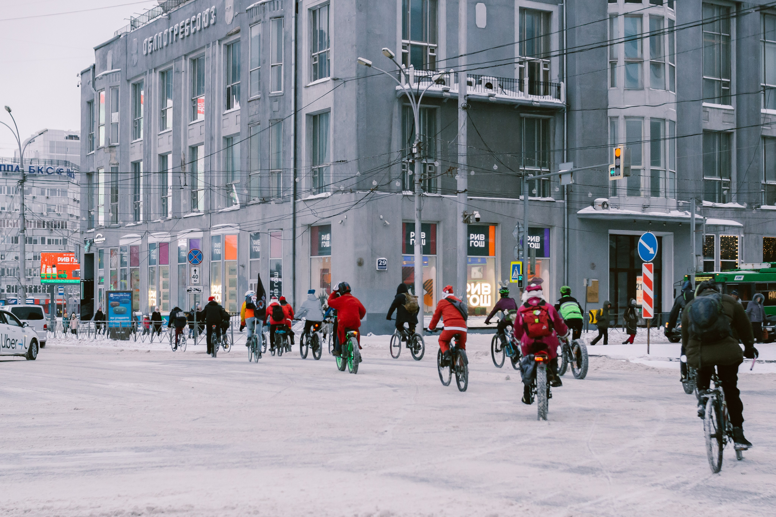 Зимний велозаезд «Привет, велосипед!». Фотограф в Новосибирске Екатерина Васильева