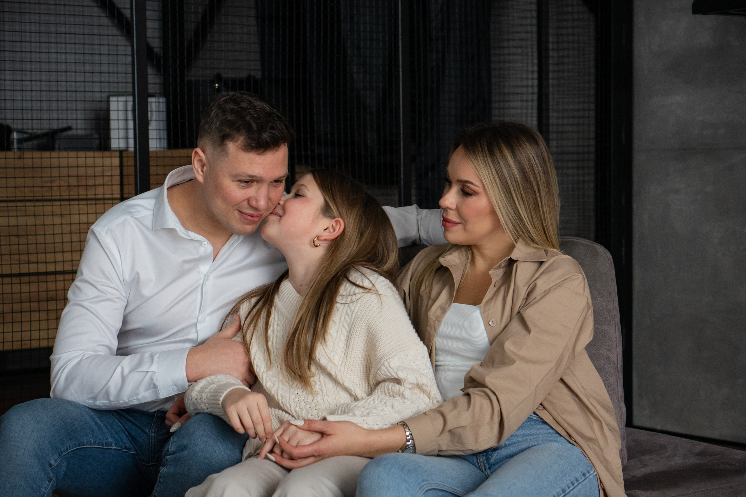 Семья К. Новогодняя история в студии. Фотограф Ольга Игорева