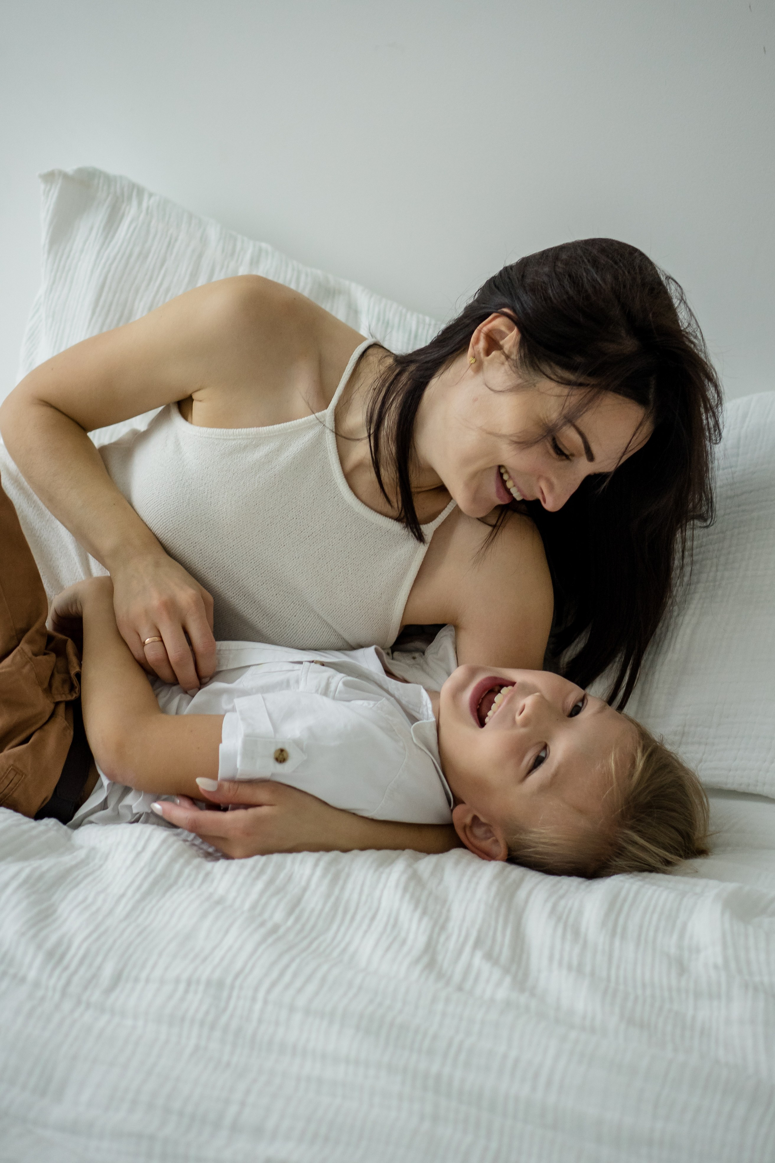 Семейная фотосессия семьи К. в фотостудии. Фотограф Ольга Игорева