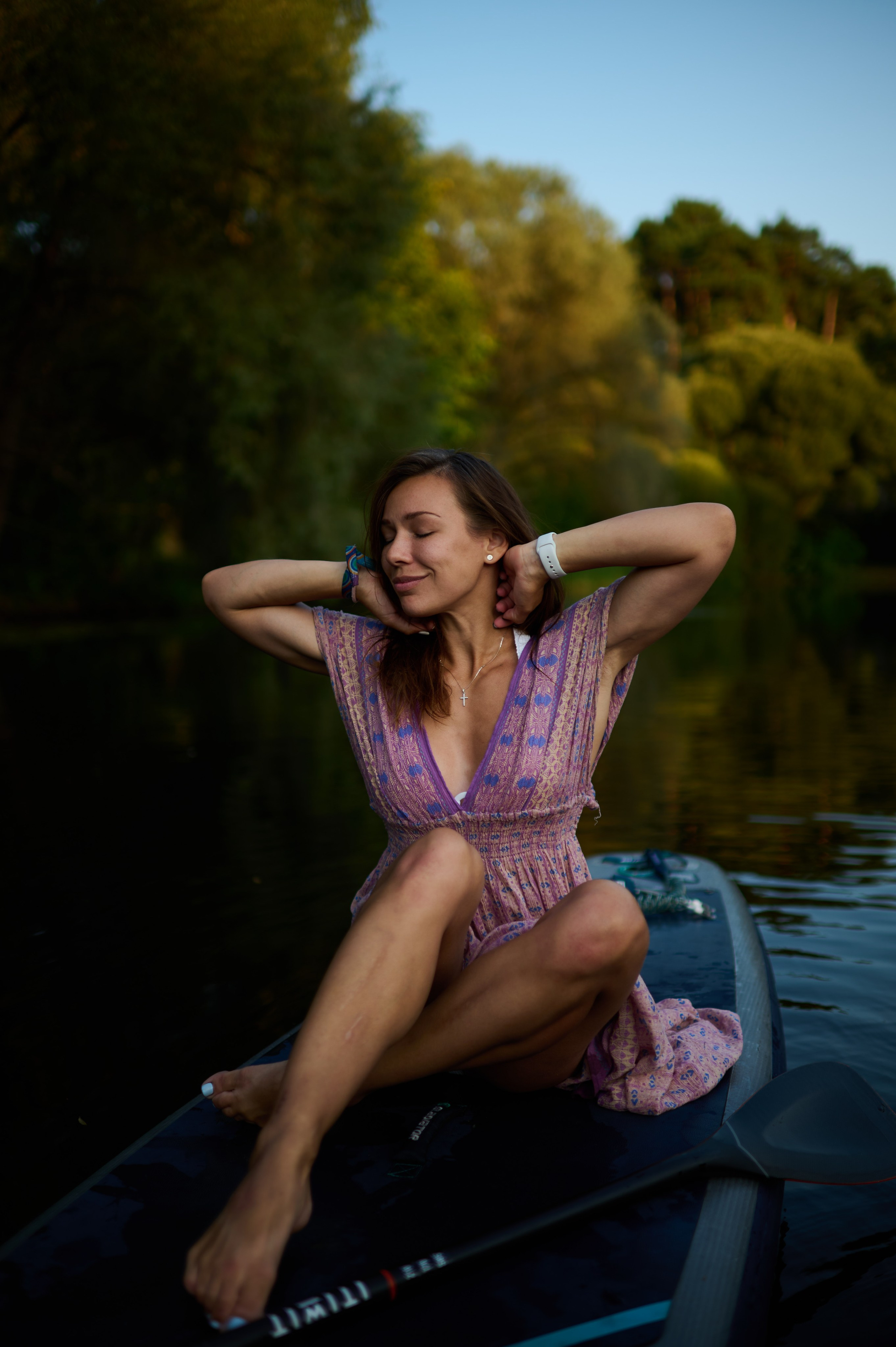 Илона. Фотосъемки на сапах, Москва. Сплавы на сапах