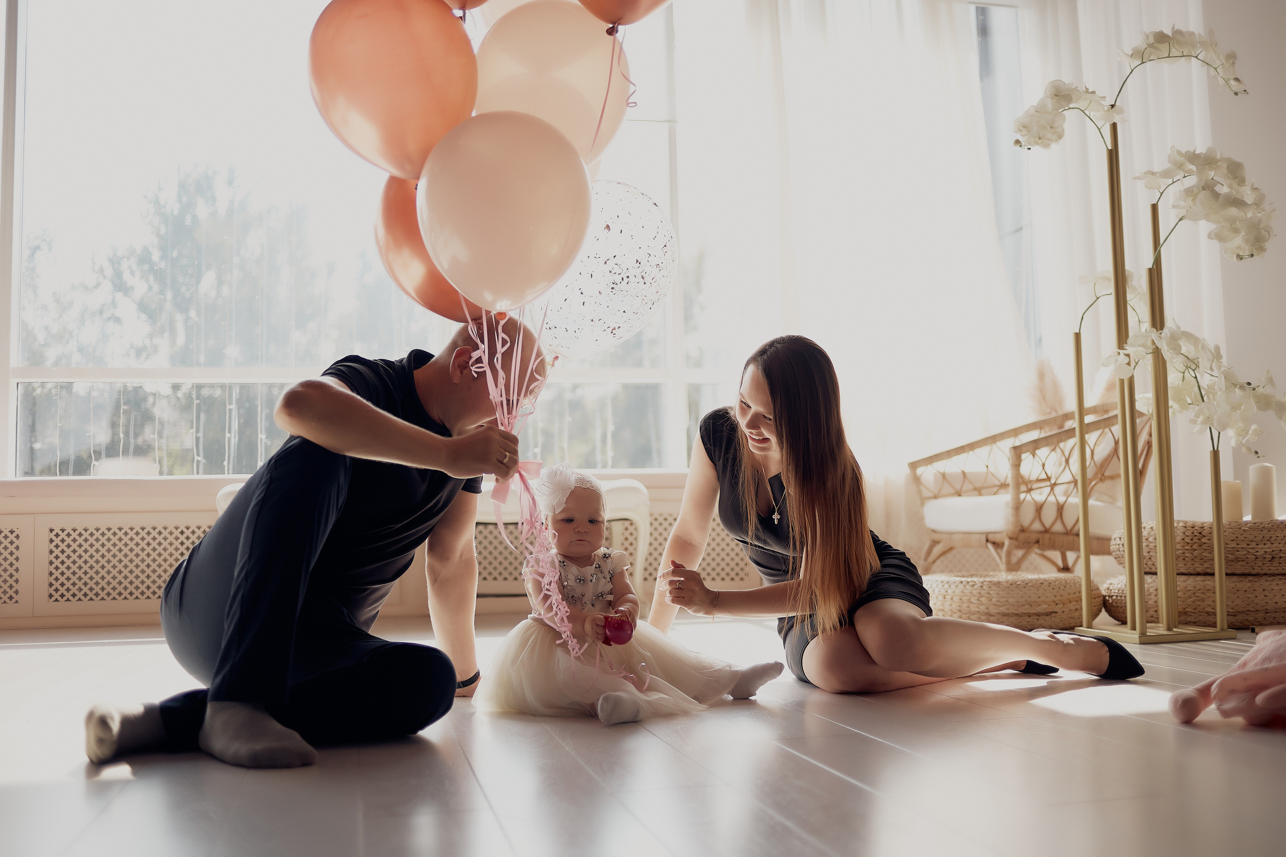 Первый день рождения прекрасной девочки. Свадебный и семейный фотограф Алексей Сафонов