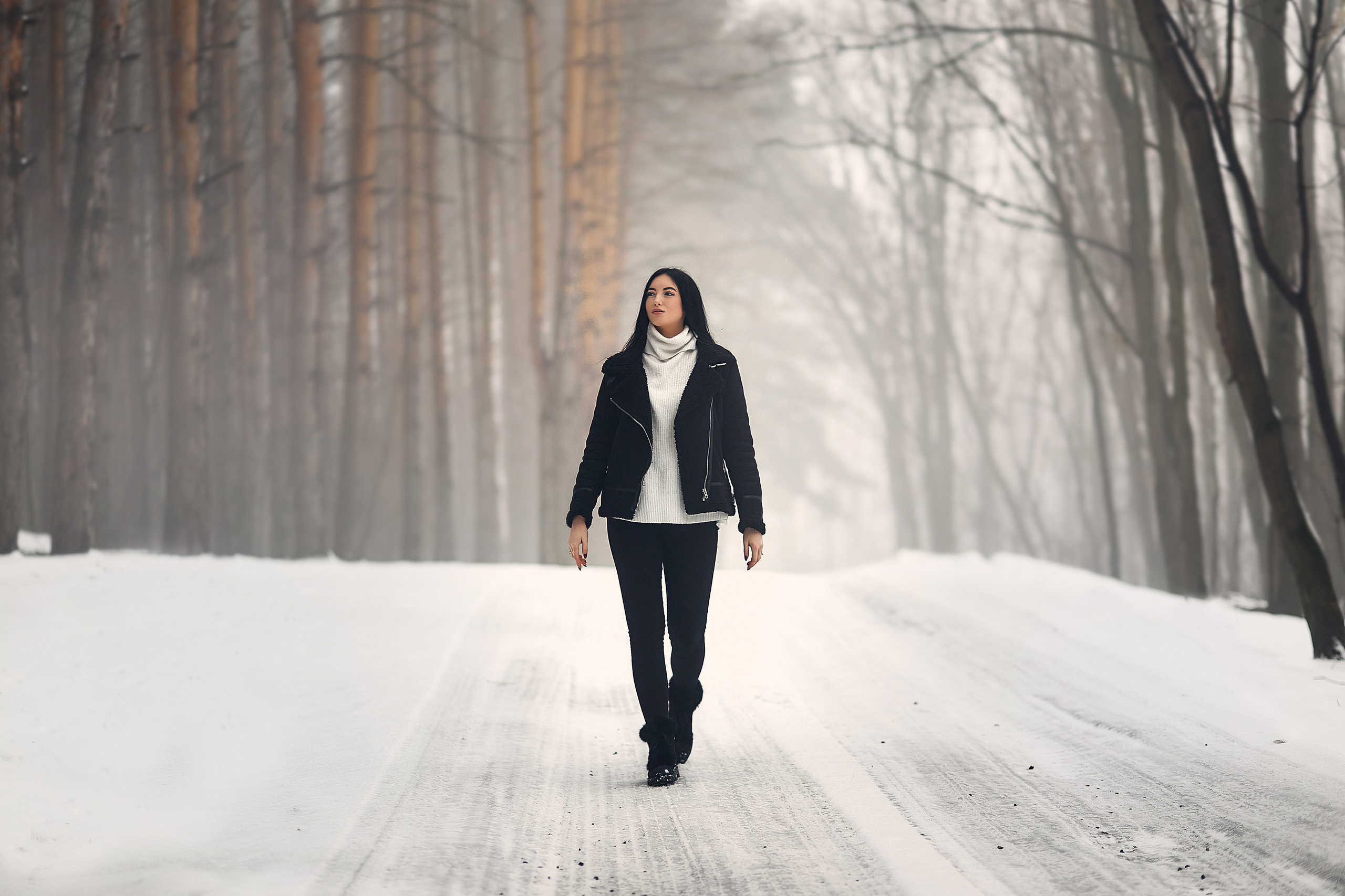 Полина в тумане. Свадебный и семейный фотограф Алексей Сафонов