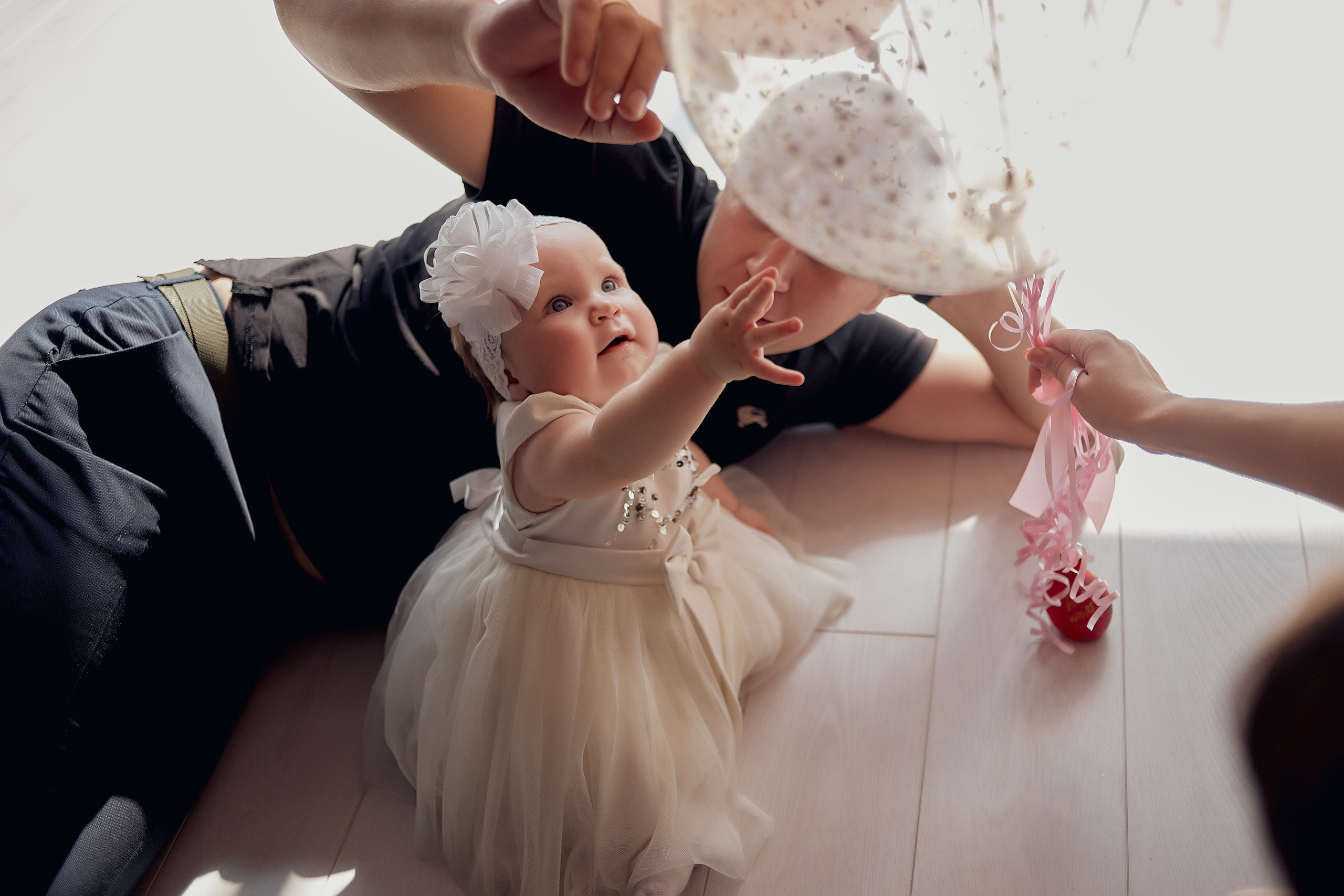 Первый день рождения прекрасной девочки. Свадебный и семейный фотограф Алексей Сафонов