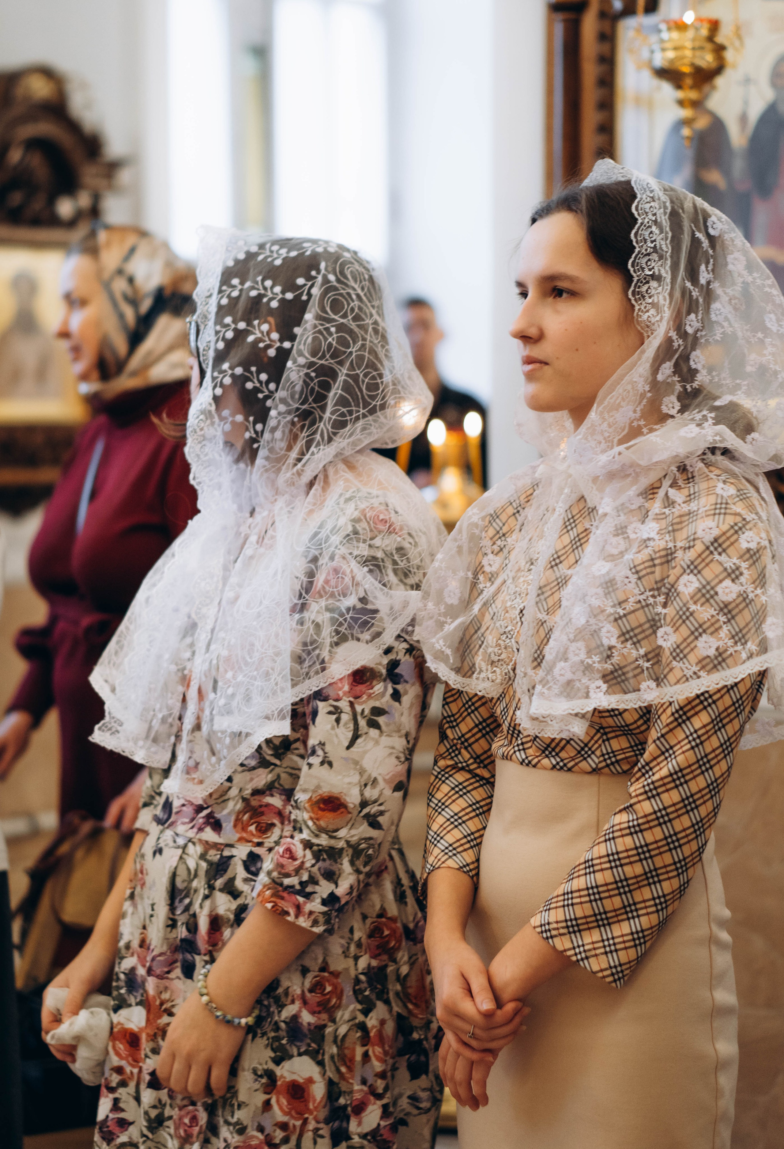 Крещение Евы Храм Живоначальной Троицы в Борисово. Фотограф Москва Валерия Веденина