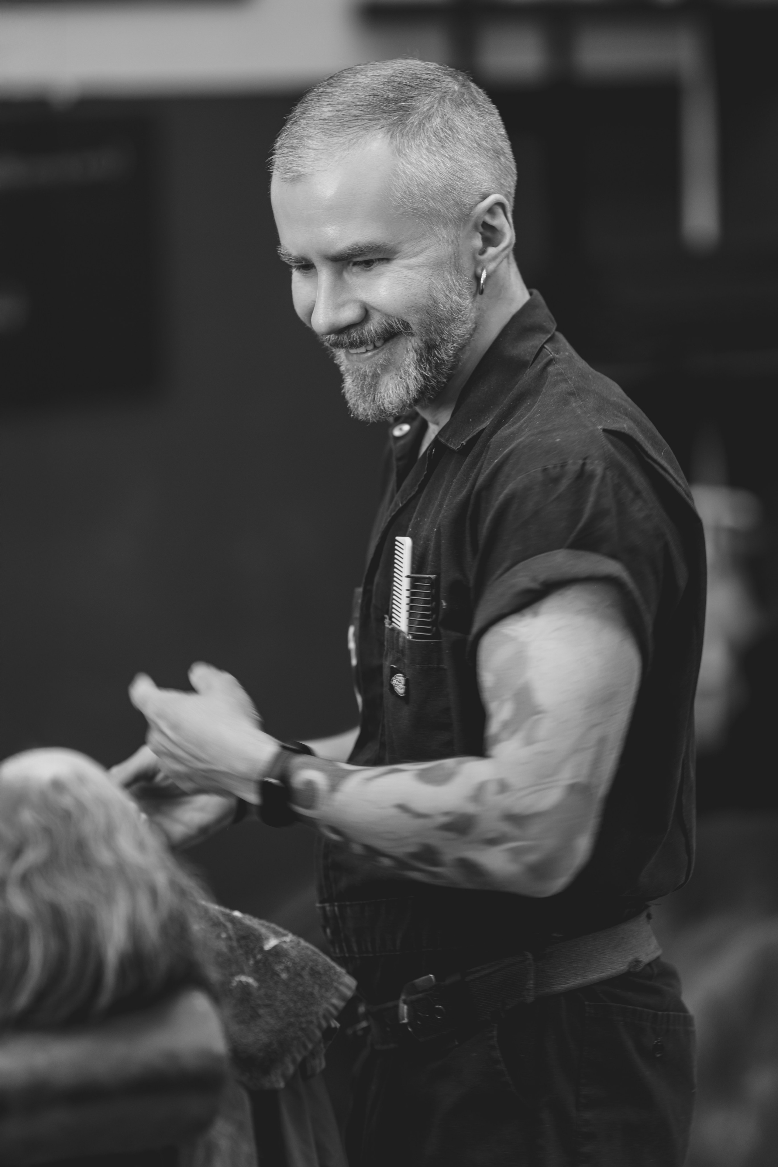 Репортажная съемка для барбершопа «Мастерская»