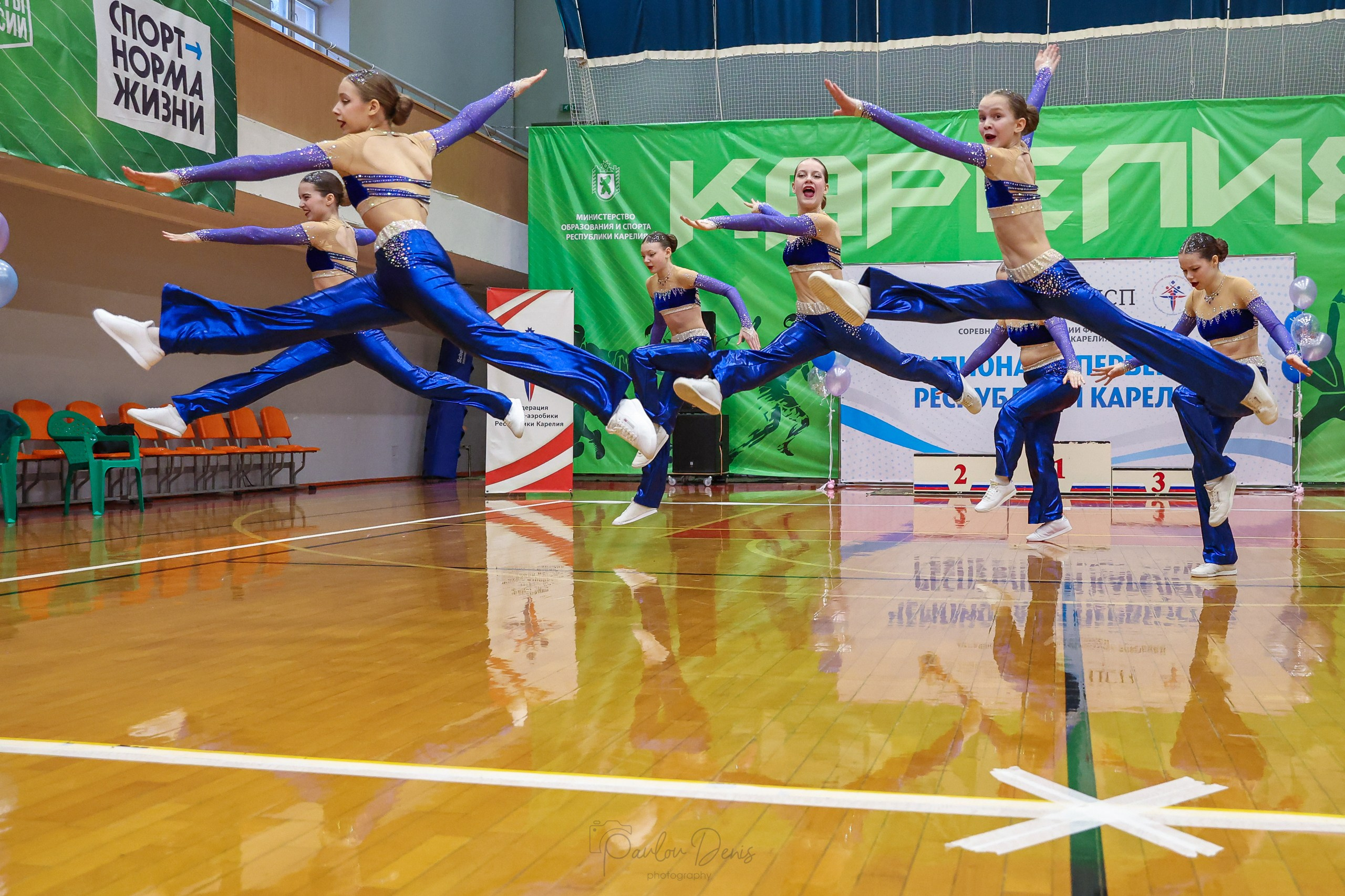 Аэробика и танцы. Спортивный репортаж