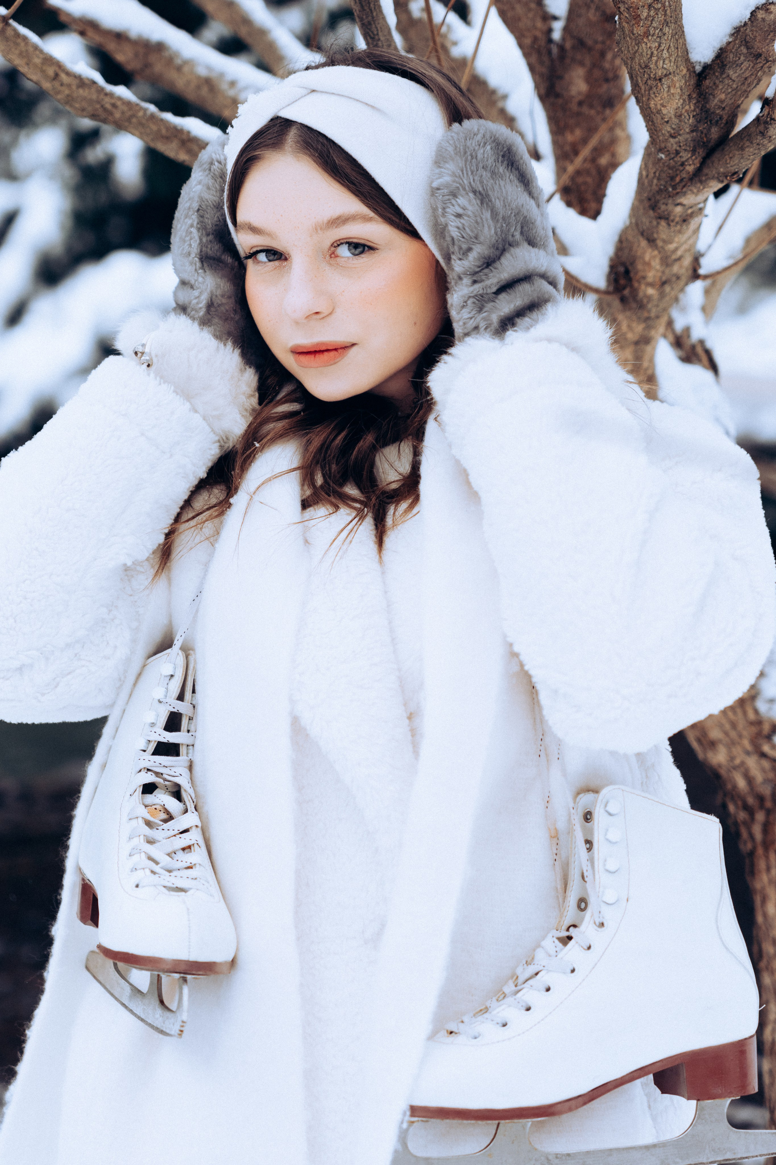 Ксения | Снежная зима. Портретный свадебный фотограф Крым | Евгения Щитенко