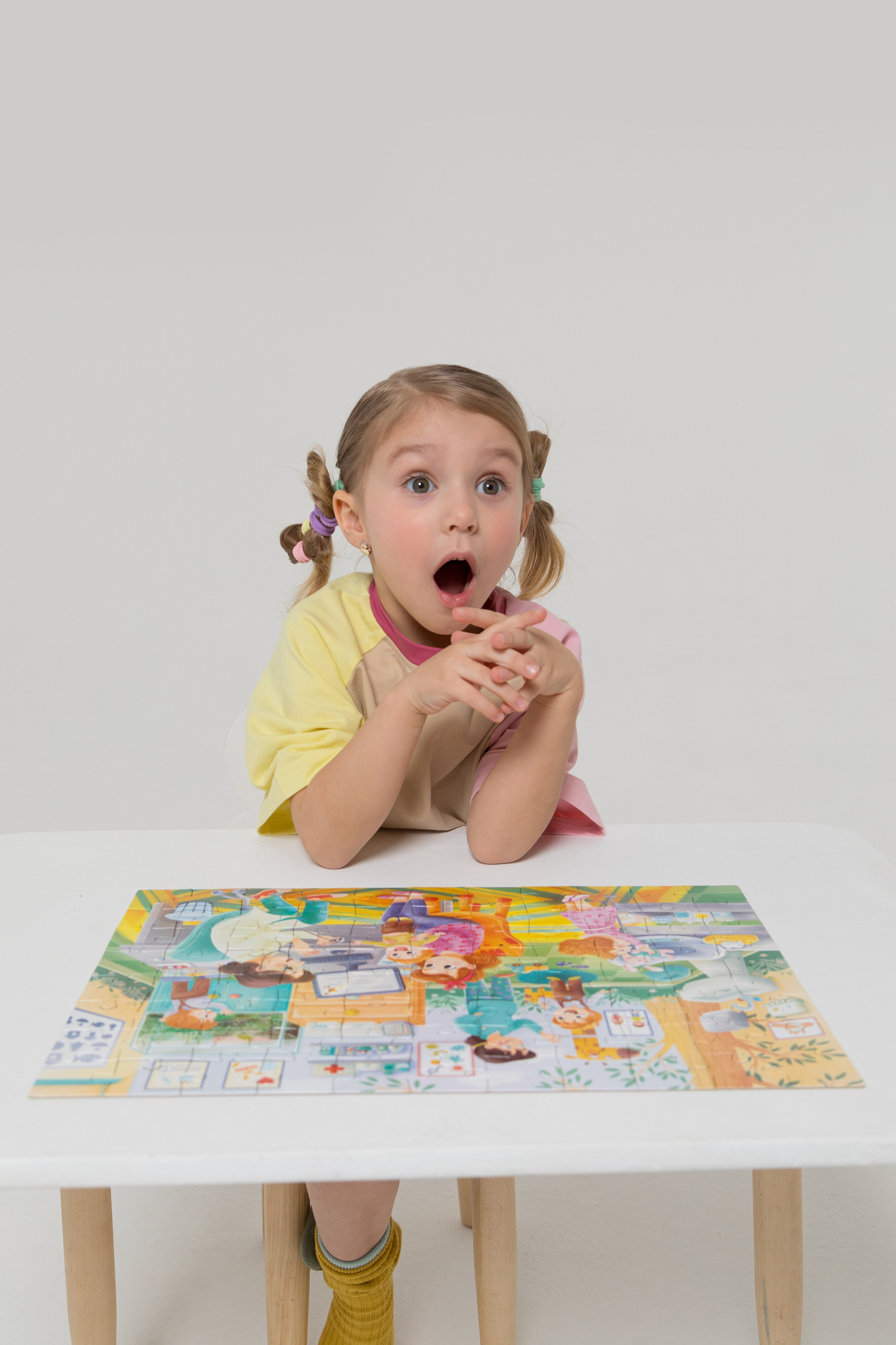 Имиджевая и каталожная съёмка для бренда детских пазлов. Детский и контент фотограф Надя Волкова Санкт-Петербург